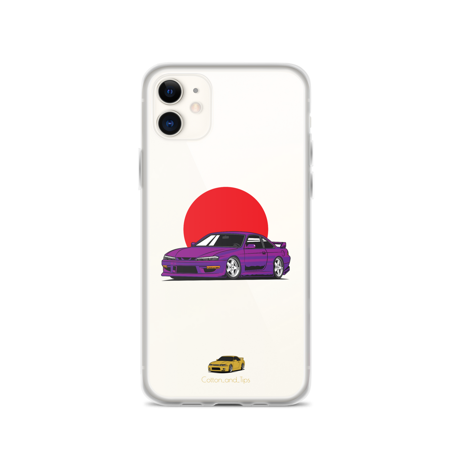 Nissan S15 Cover Purple with Japanese Flag iPhone® 7 - 14 PRO