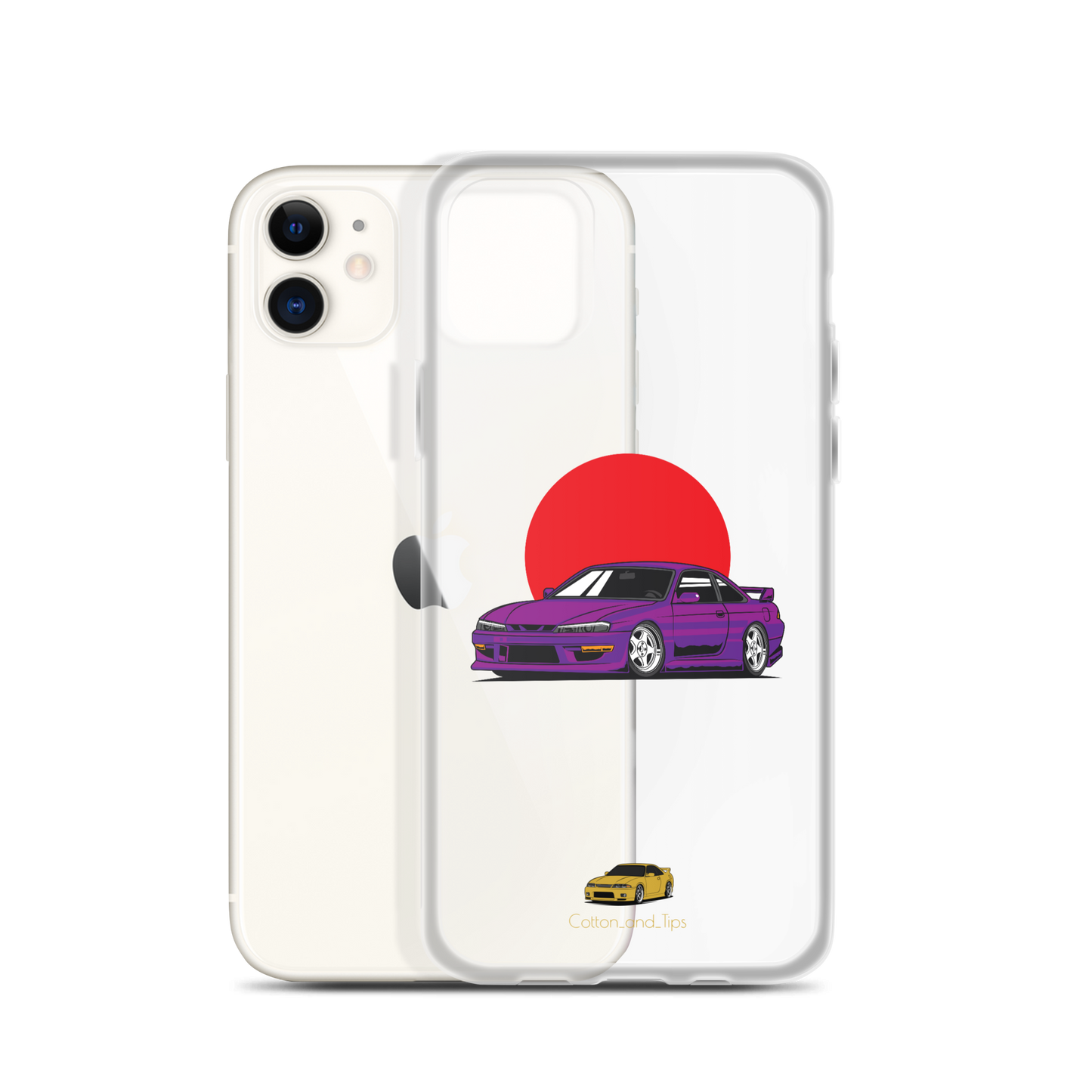 Nissan S15 Cover Purple with Japanese Flag iPhone® 7 - 14 PRO