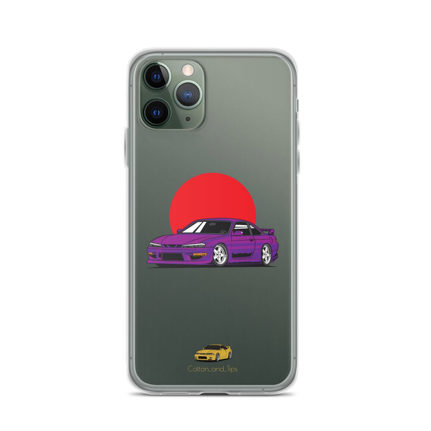 Nissan S15 Cover Purple with Japanese Flag iPhone® 7 - 14 PRO