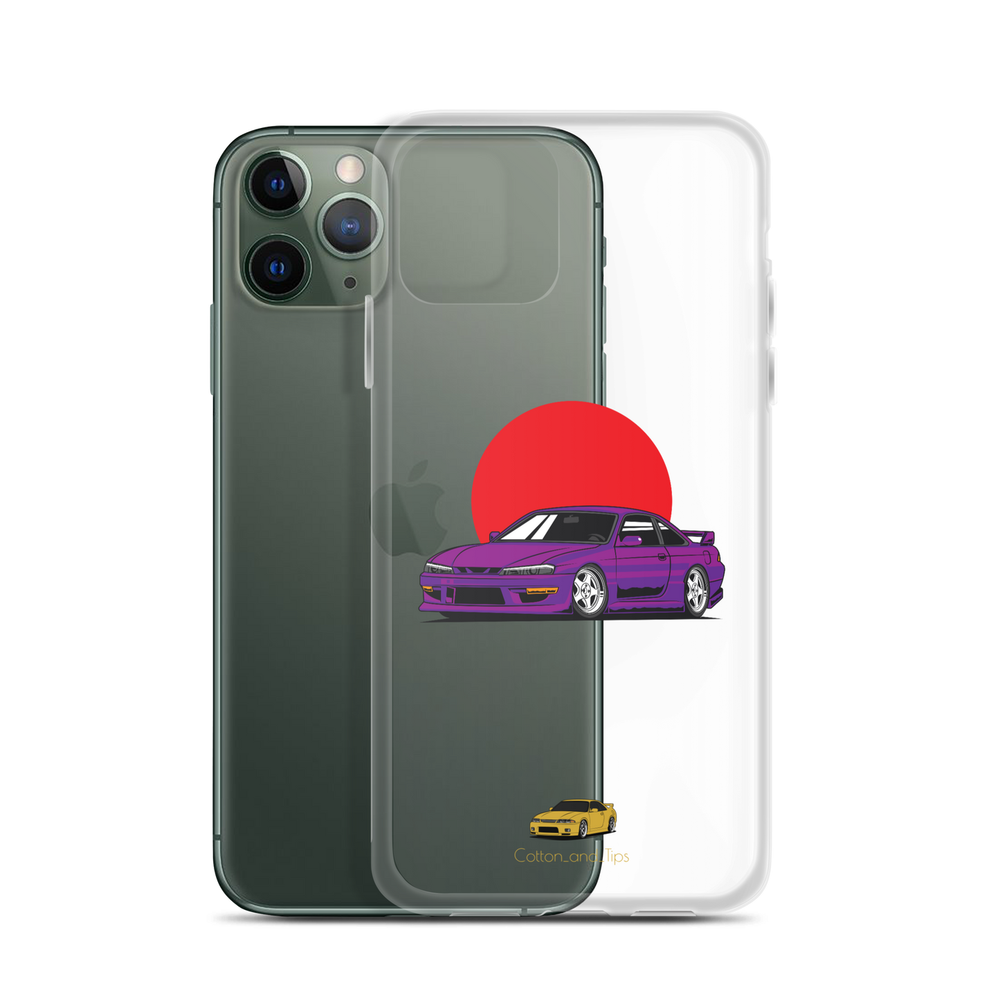 Nissan S15 Cover Purple with Japanese Flag iPhone® 7 - 14 PRO