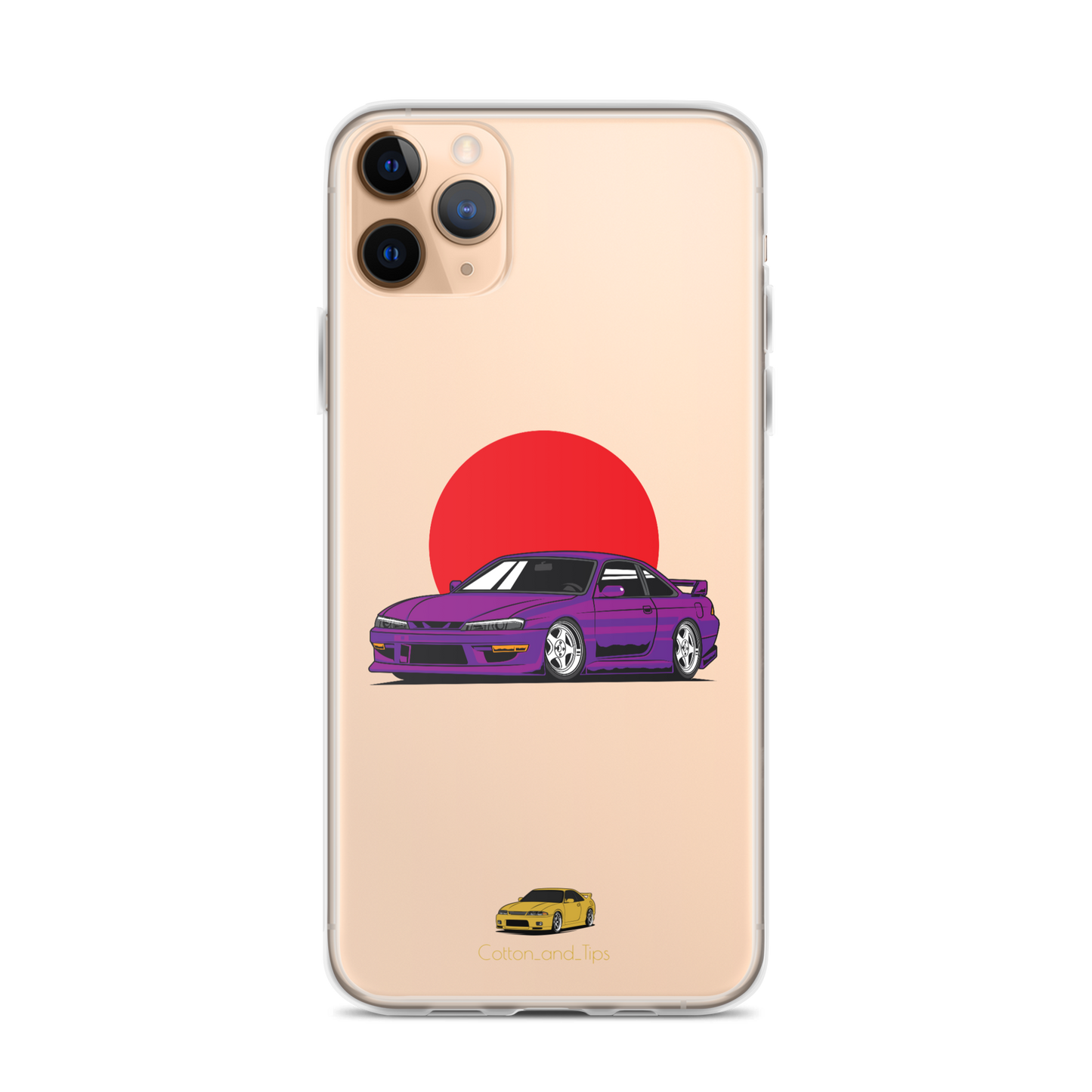 Nissan S15 Cover Purple with Japanese Flag iPhone® 7 - 14 PRO