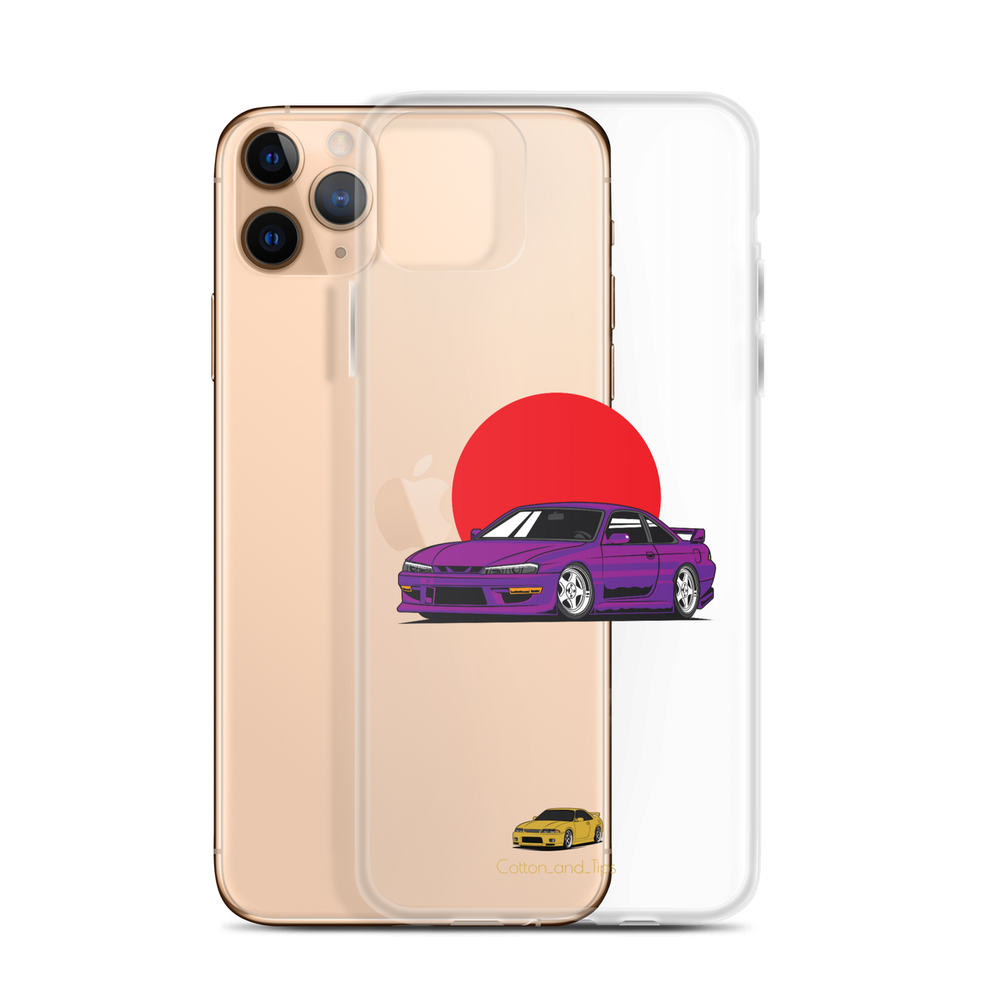 Nissan S15 Cover Purple with Japanese Flag iPhone® 7 - 14 PRO