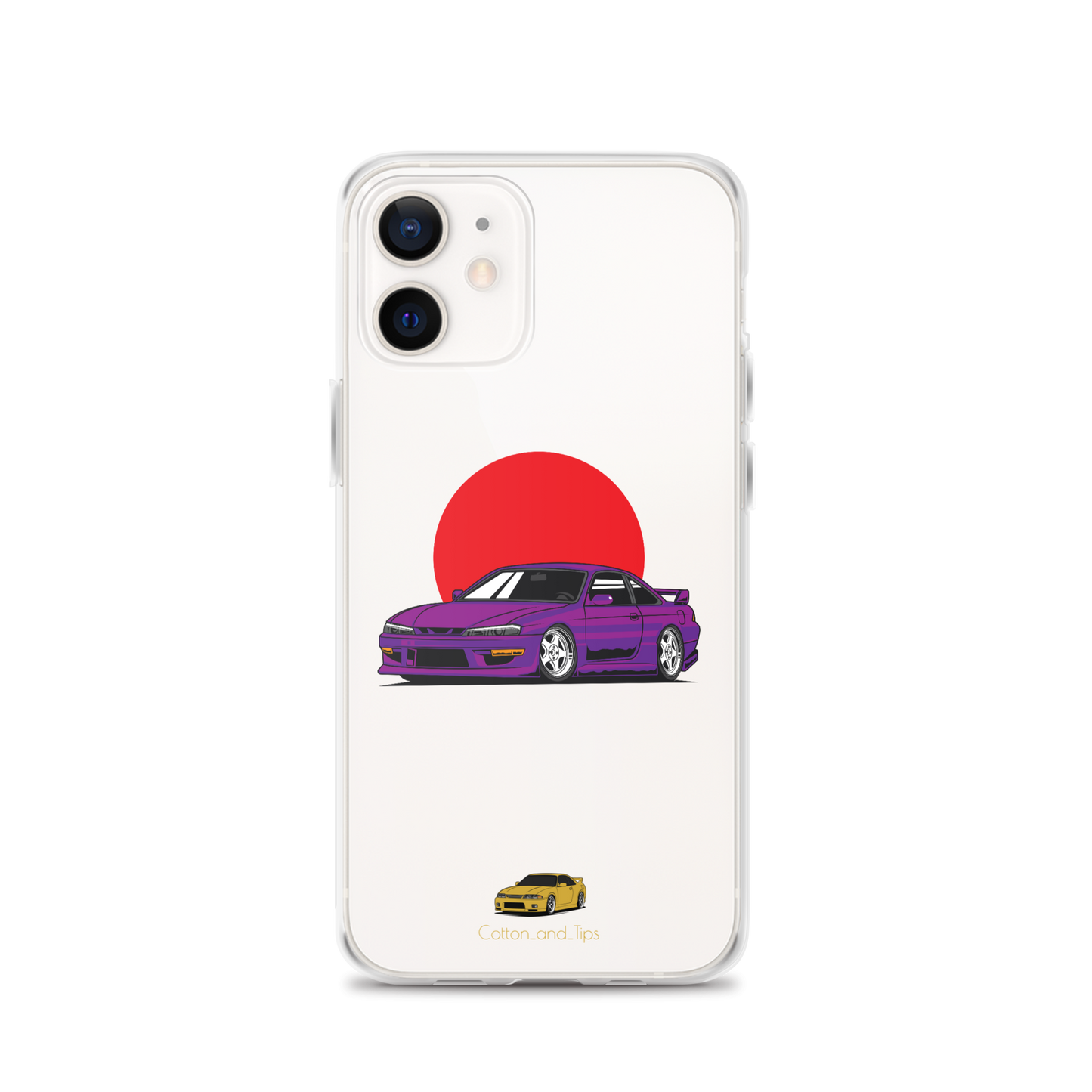 Nissan S15 Cover Purple with Japanese Flag iPhone® 7 - 14 PRO