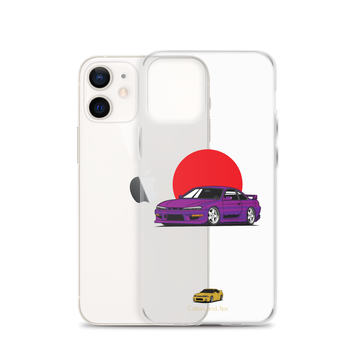 Nissan S15 Cover Purple with Japanese Flag iPhone® 7 - 14 PRO