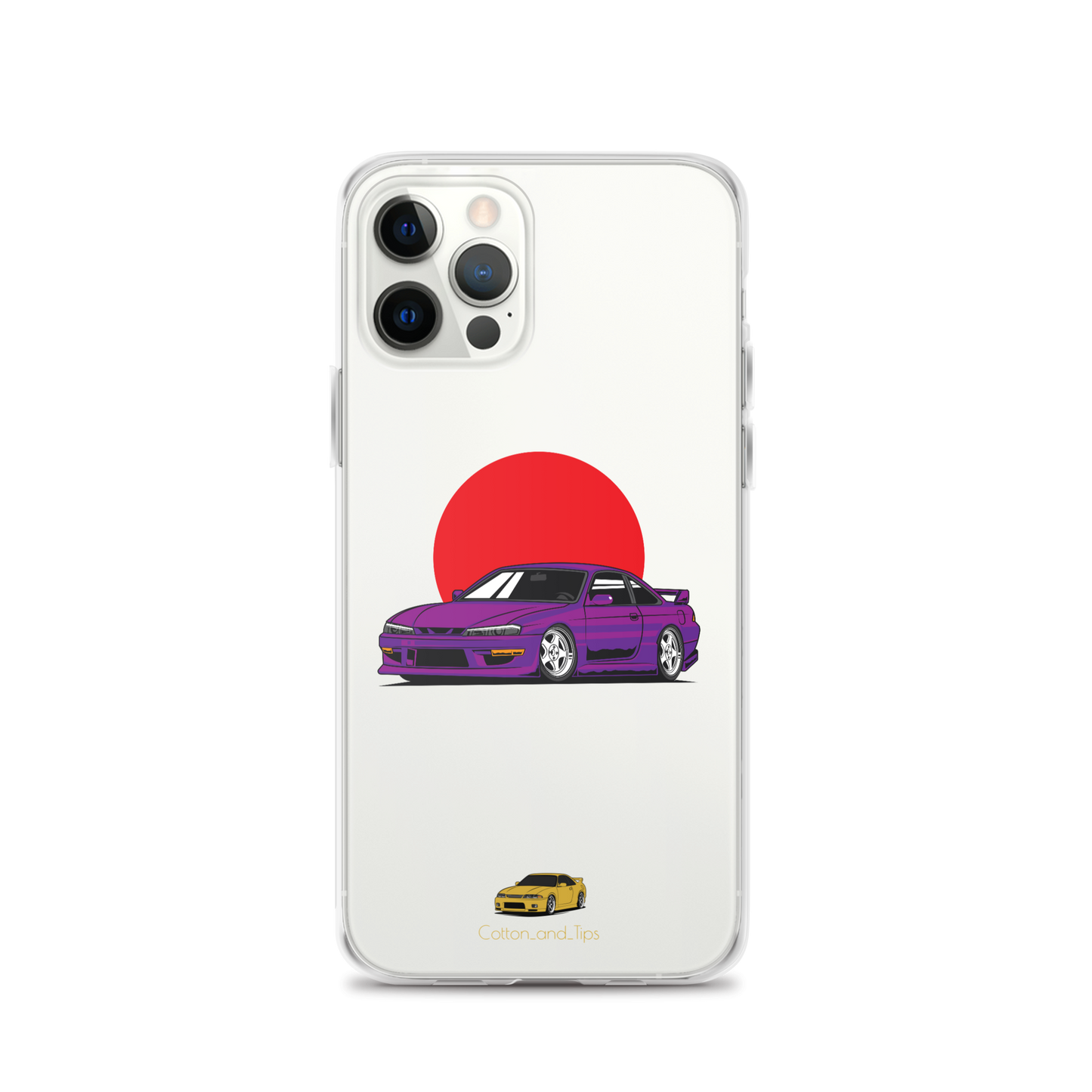 Nissan S15 Cover Purple with Japanese Flag iPhone® 7 - 14 PRO