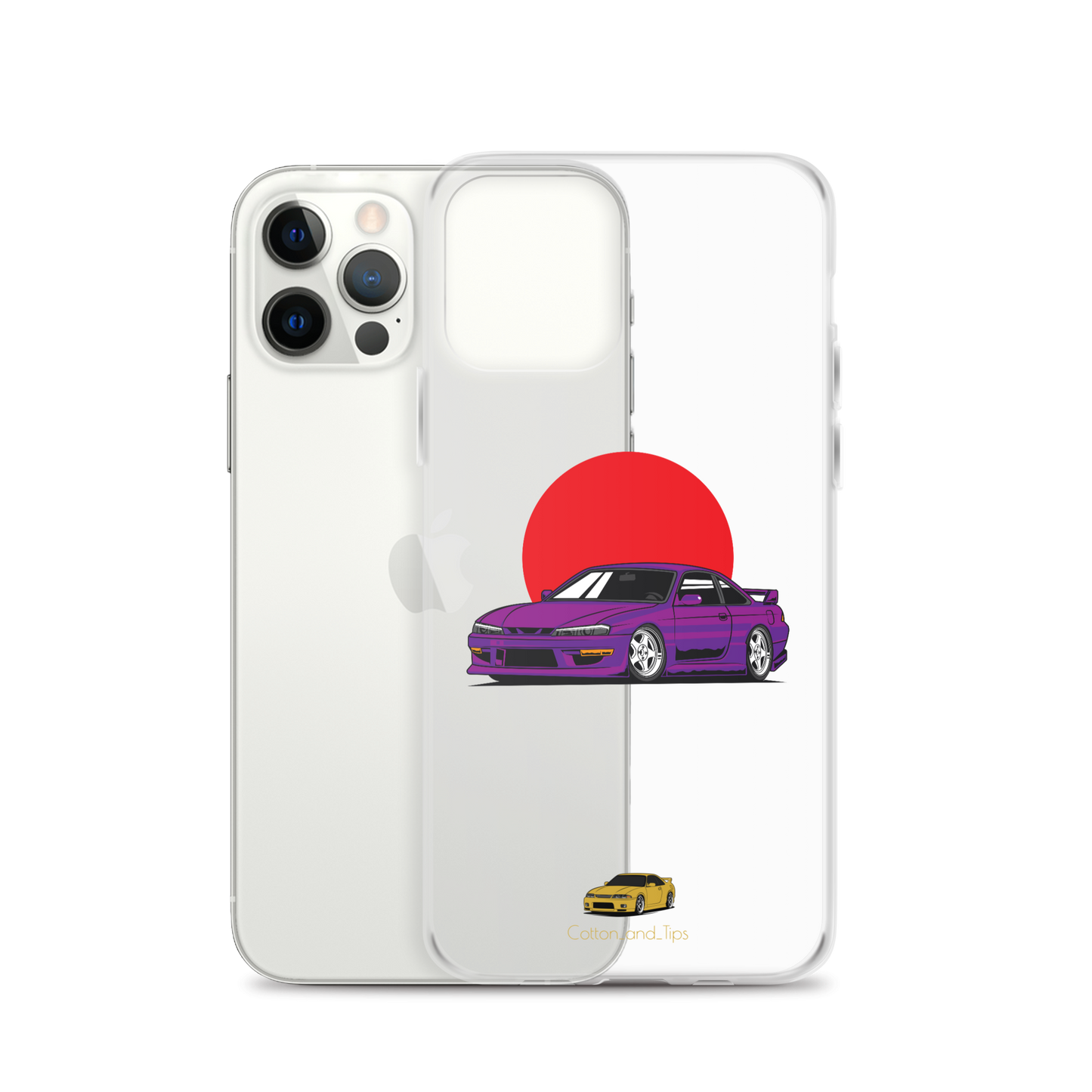 Nissan S15 Cover Purple with Japanese Flag iPhone® 7 - 14 PRO