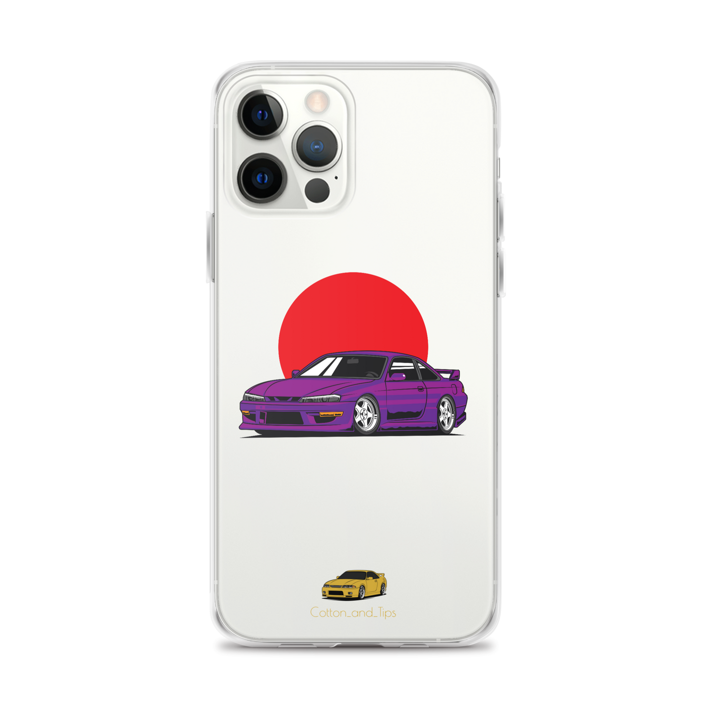 Nissan S15 Cover Purple with Japanese Flag iPhone® 7 - 14 PRO