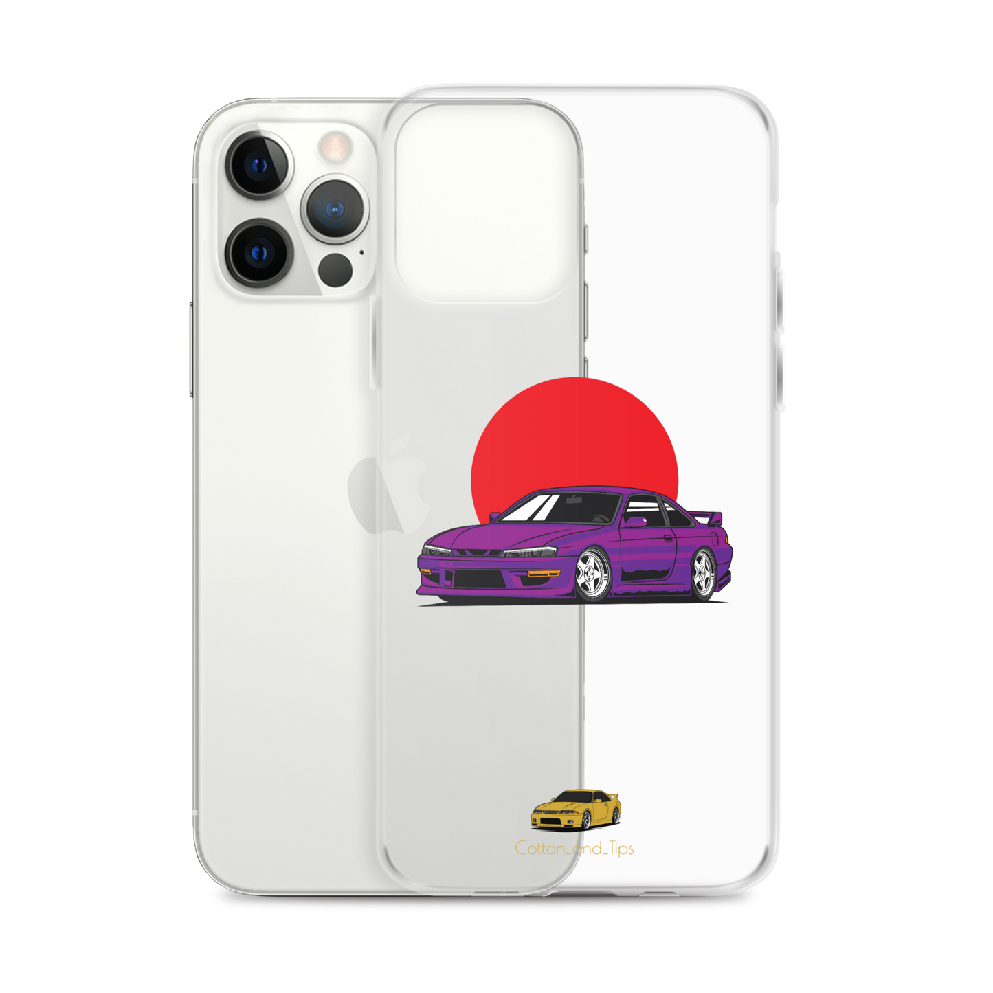 Nissan S15 Cover Purple with Japanese Flag iPhone® 7 - 14 PRO
