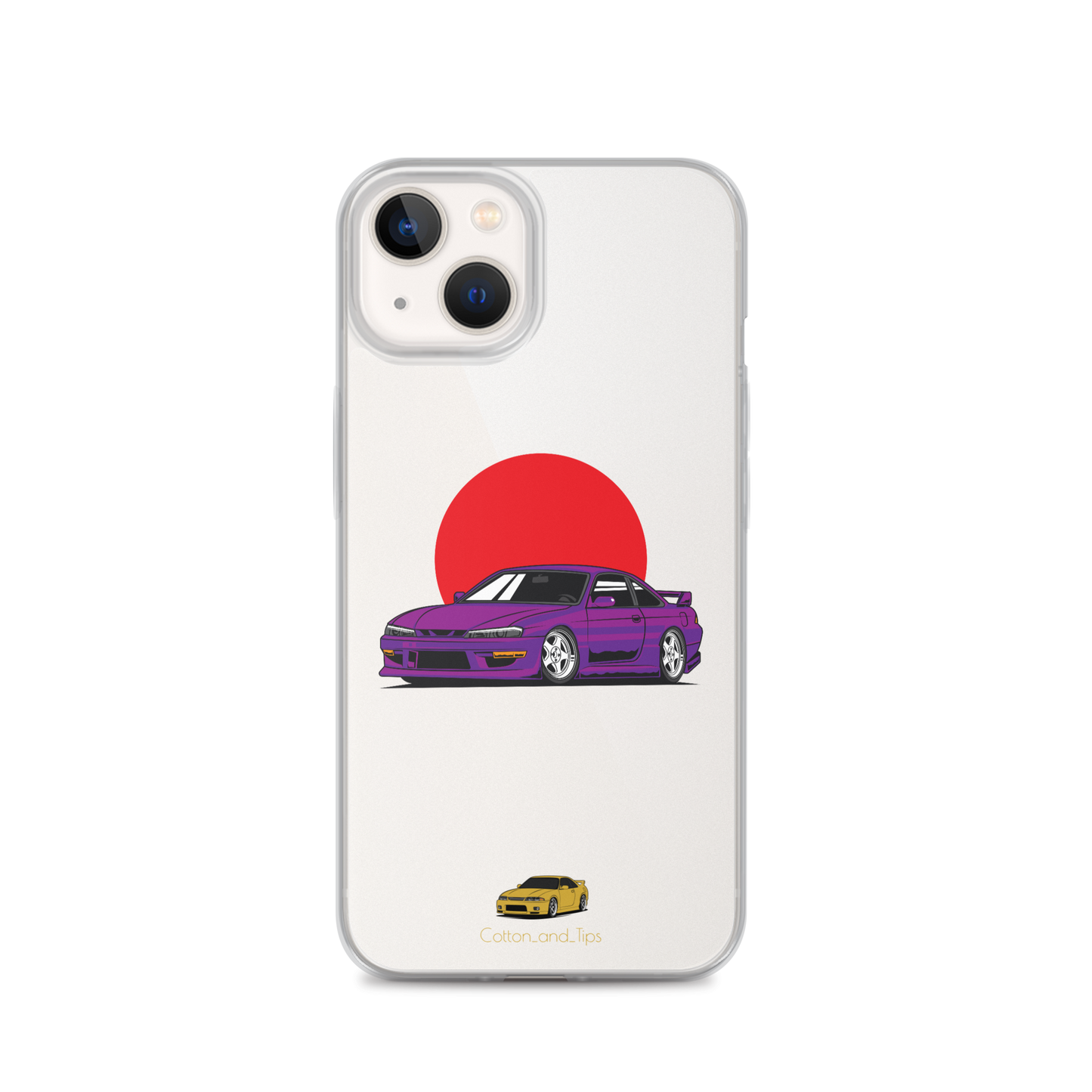 Nissan S15 Cover Purple with Japanese Flag iPhone® 7 - 14 PRO