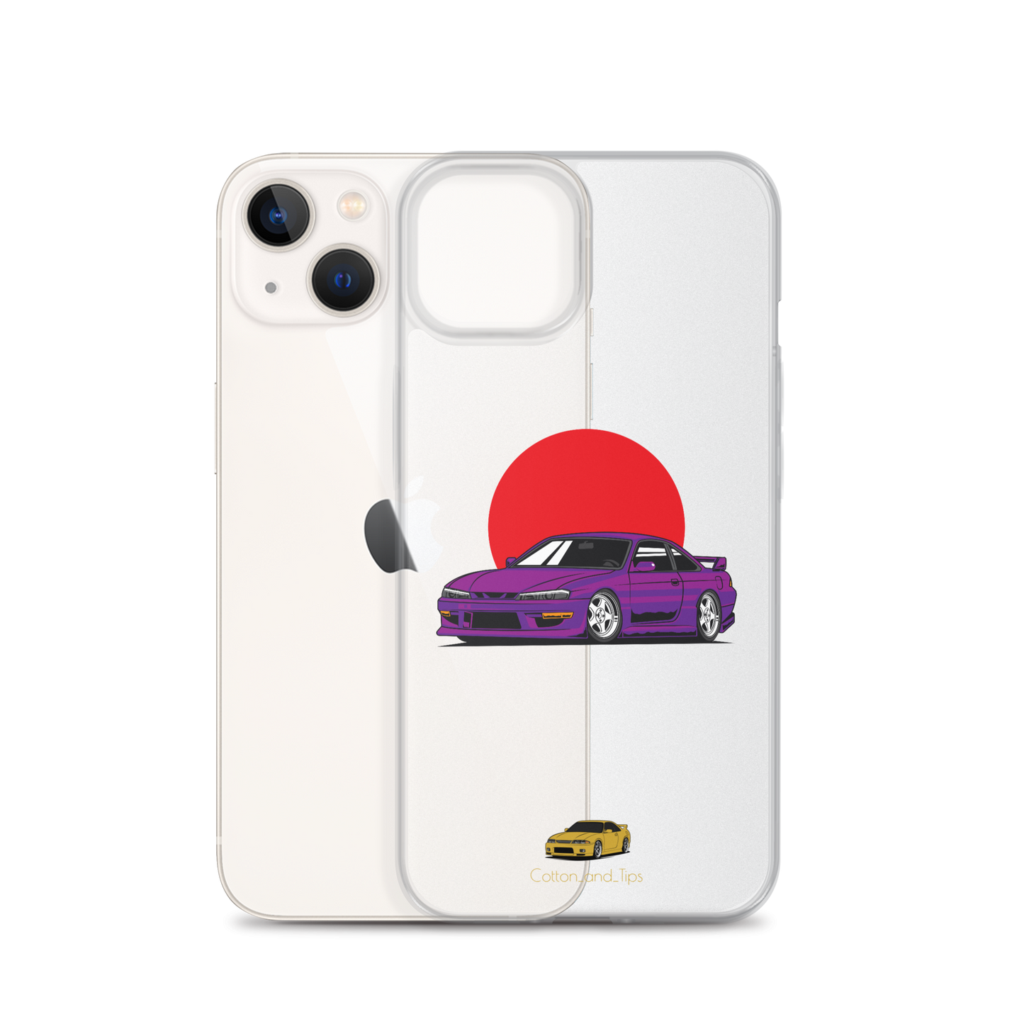 Nissan S15 Cover Purple with Japanese Flag iPhone® 7 - 14 PRO