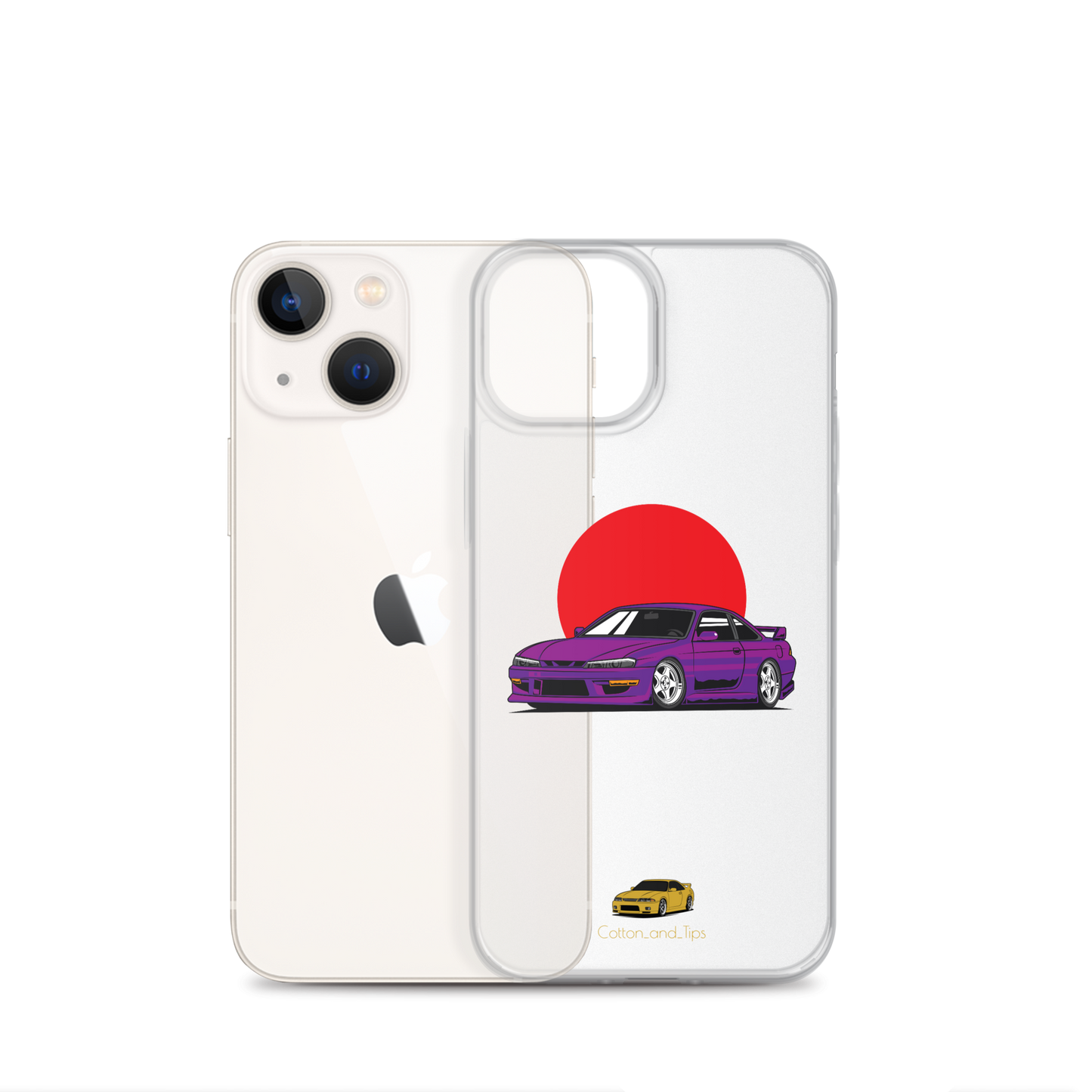 Nissan S15 Cover Purple with Japanese Flag iPhone® 7 - 14 PRO
