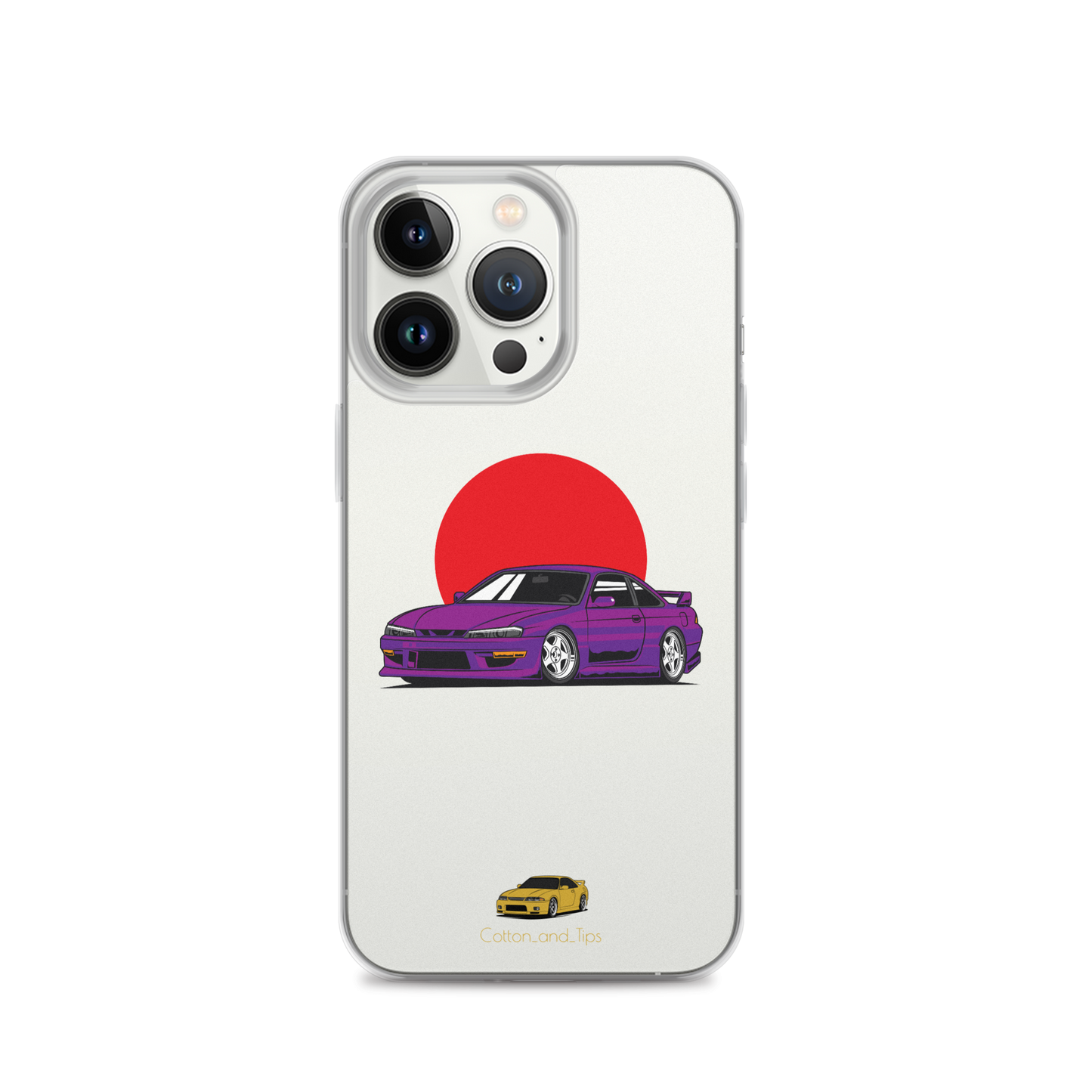 Nissan S15 Cover Purple with Japanese Flag iPhone® 7 - 14 PRO