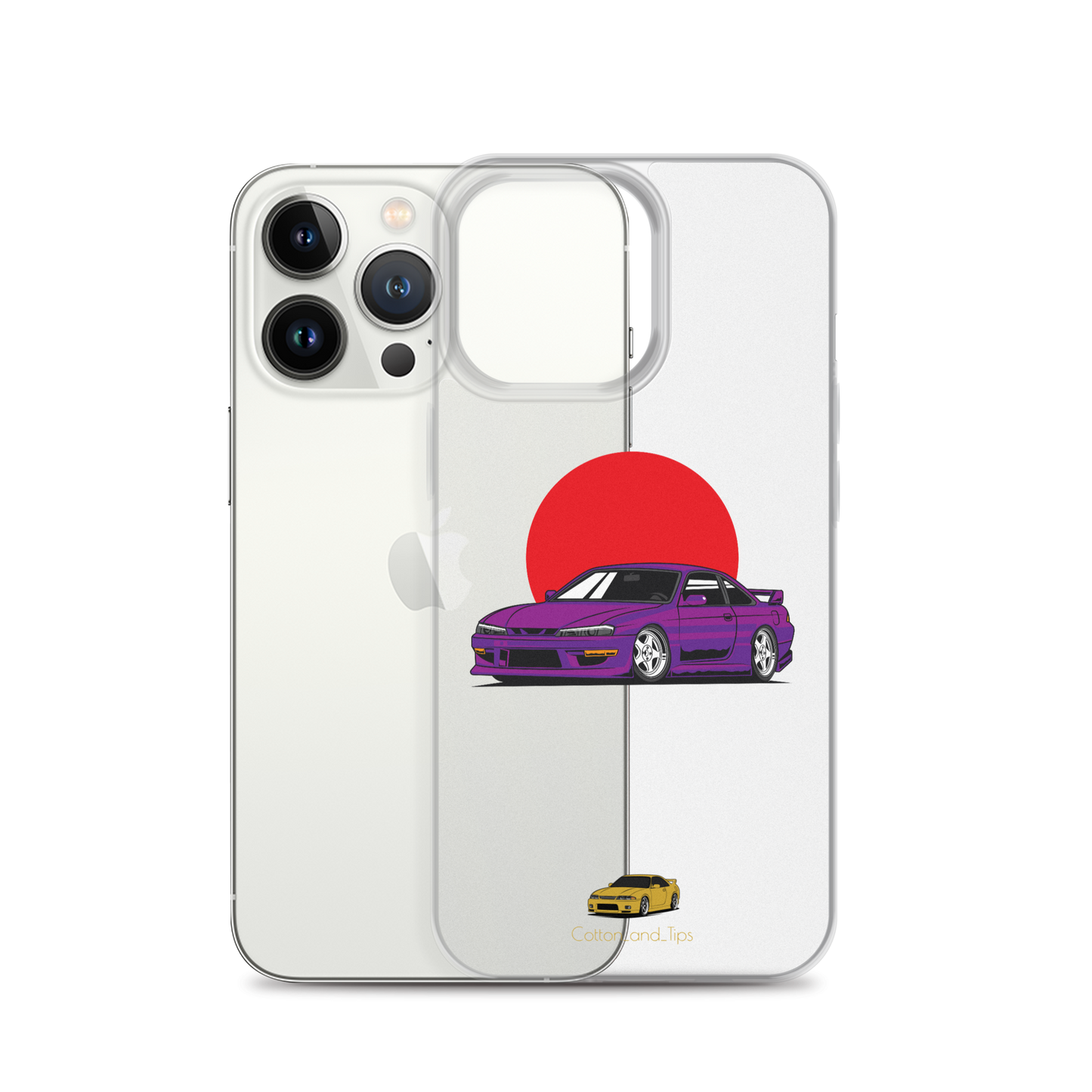 Nissan S15 Cover Purple with Japanese Flag iPhone® 7 - 14 PRO