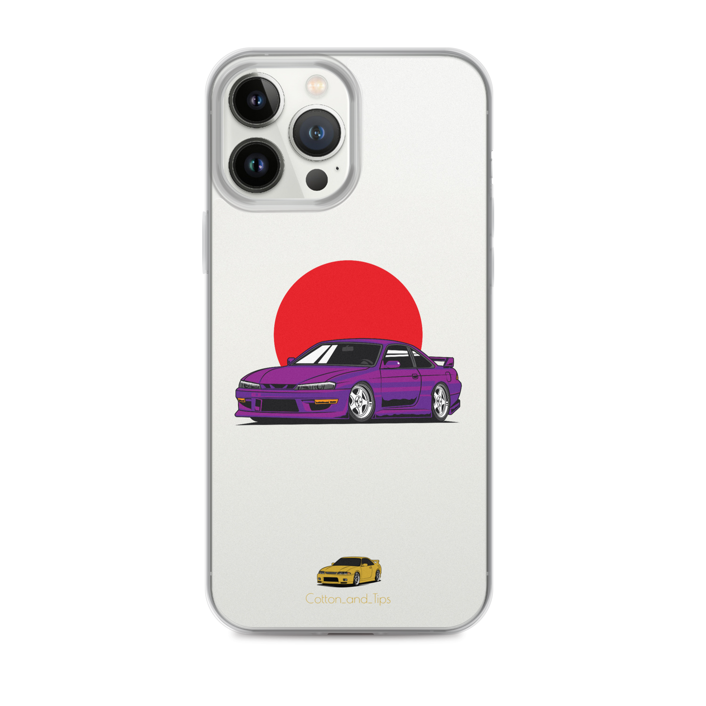 Nissan S15 Cover Purple with Japanese Flag iPhone® 7 - 14 PRO