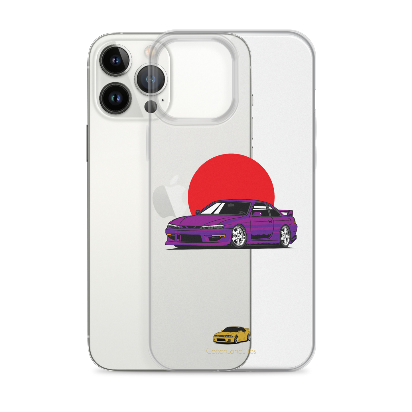 Nissan S15 Cover Purple with Japanese Flag iPhone® 7 - 14 PRO