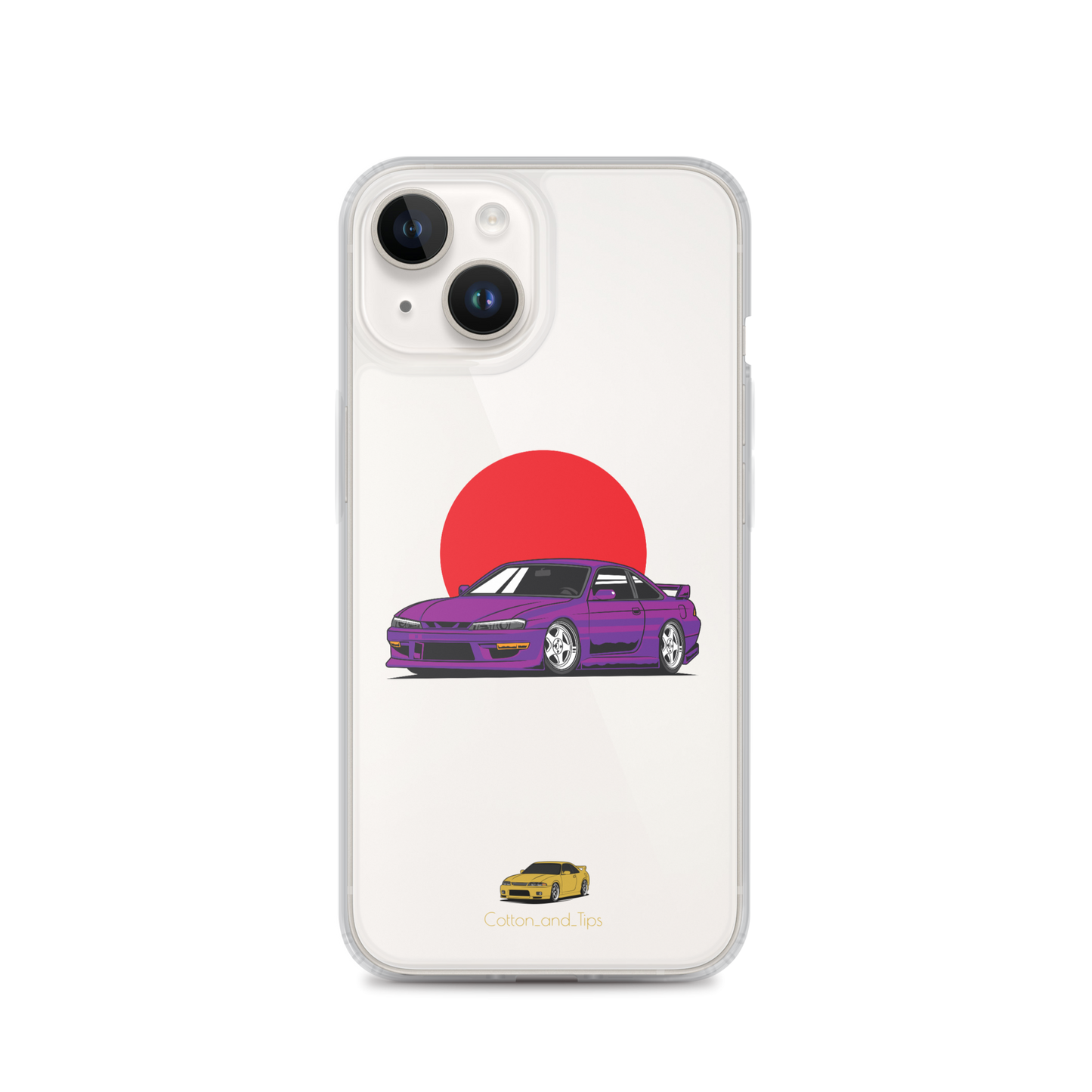 Nissan S15 Cover Purple with Japanese Flag iPhone® 7 - 14 PRO