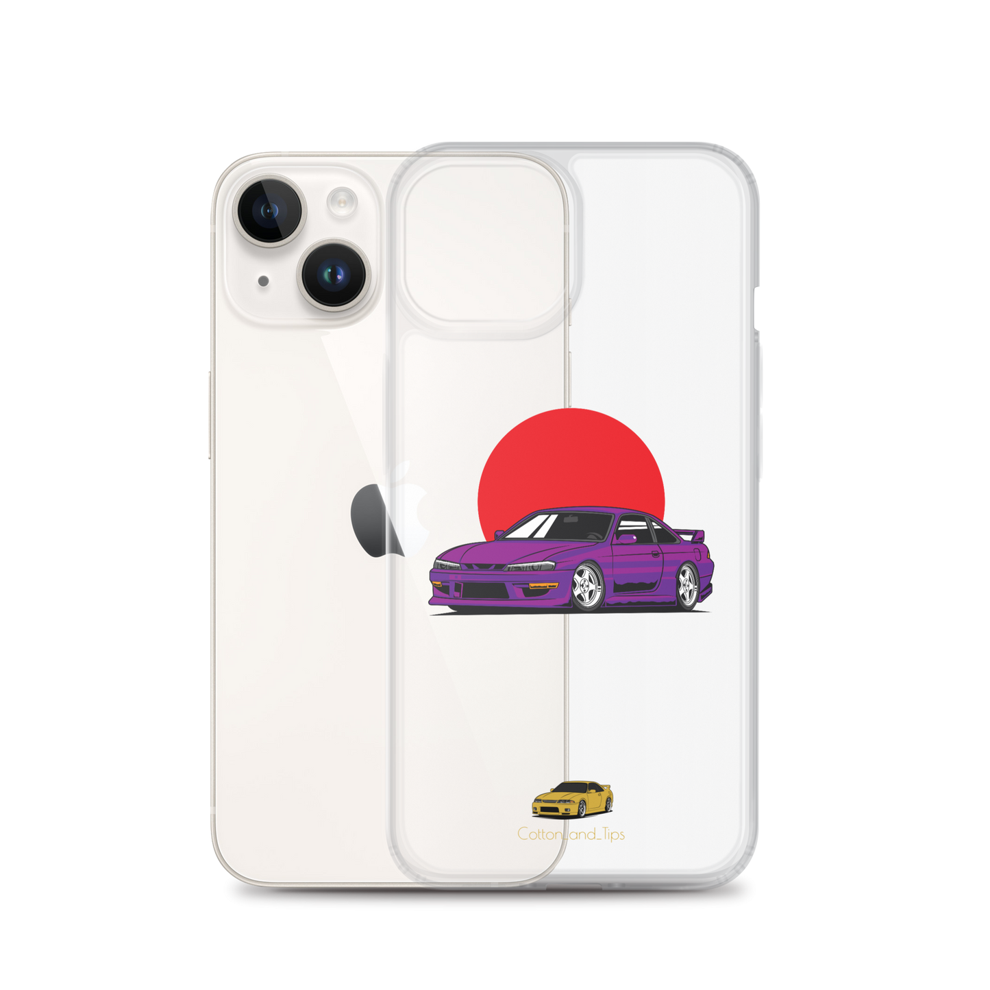 Nissan S15 Cover Purple with Japanese Flag iPhone® 7 - 14 PRO