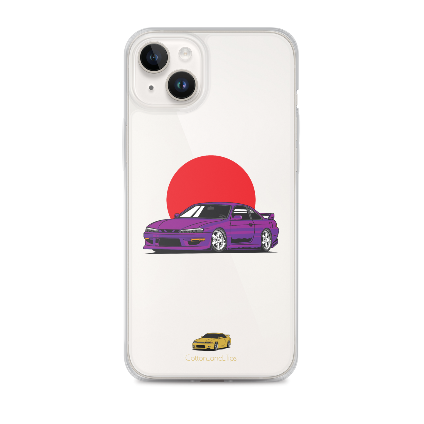 Nissan S15 Cover Purple with Japanese Flag iPhone® 7 - 14 PRO