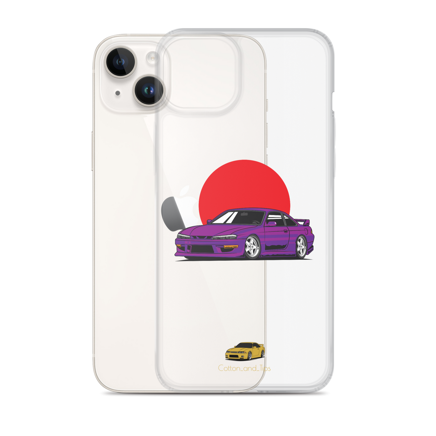 Nissan S15 Cover Purple with Japanese Flag iPhone® 7 - 14 PRO