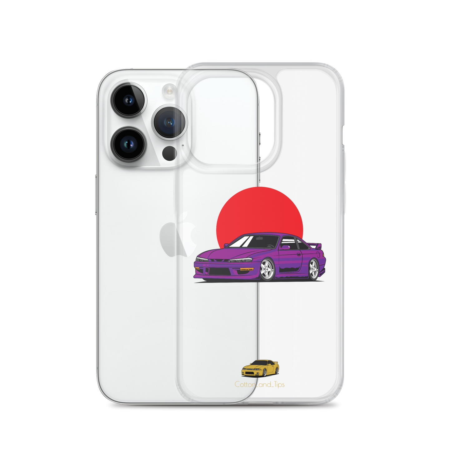 Nissan S15 Cover Purple with Japanese Flag iPhone® 7 - 14 PRO