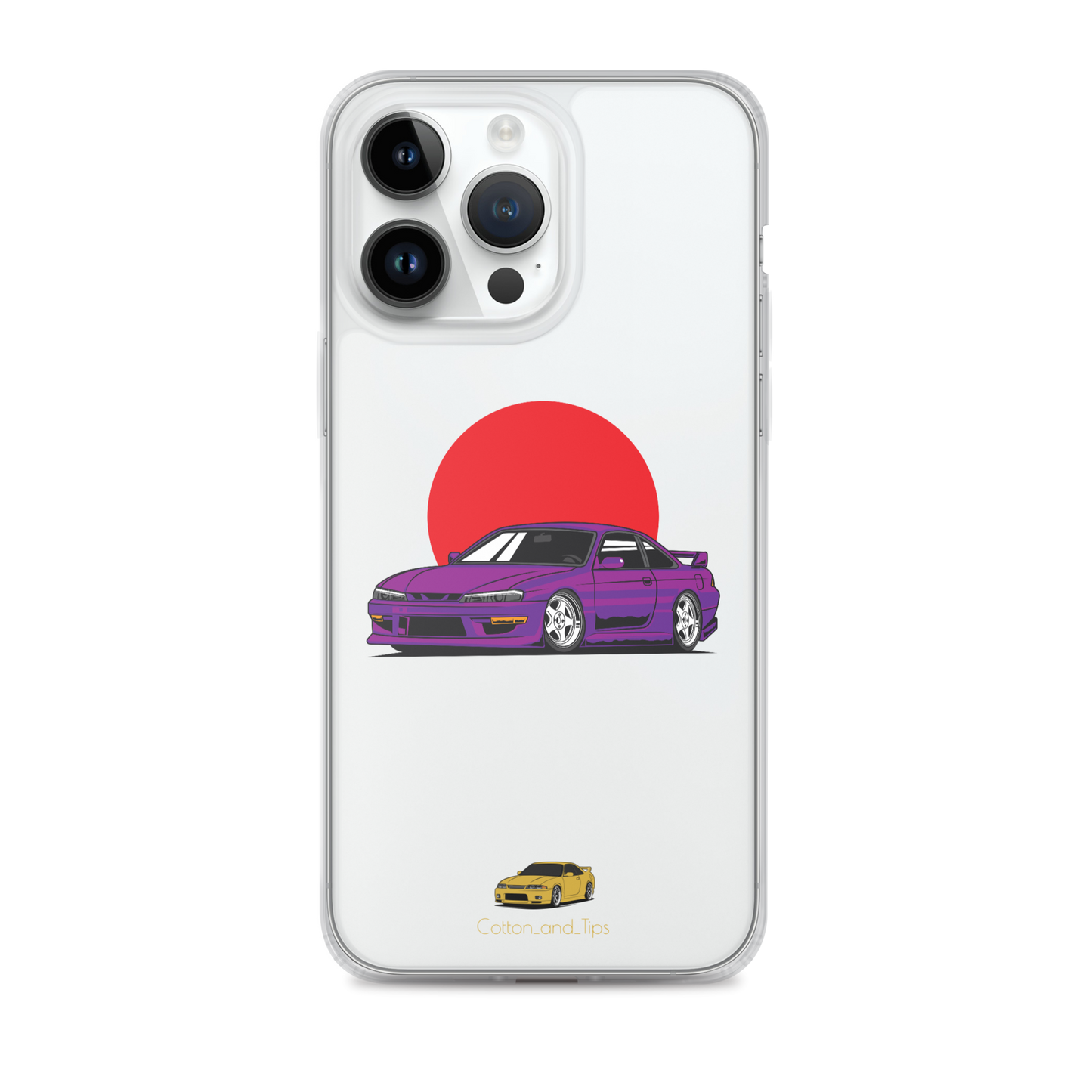 Nissan S15 Cover Purple with Japanese Flag iPhone® 7 - 14 PRO
