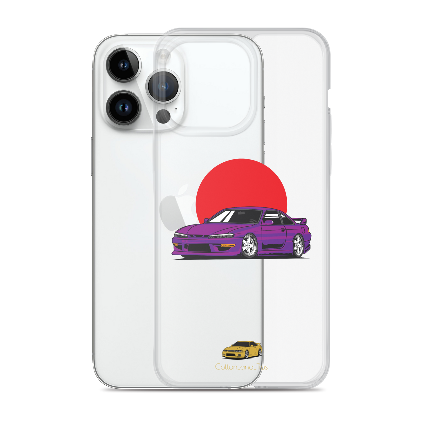 Nissan S15 Cover Purple with Japanese Flag iPhone® 7 - 14 PRO