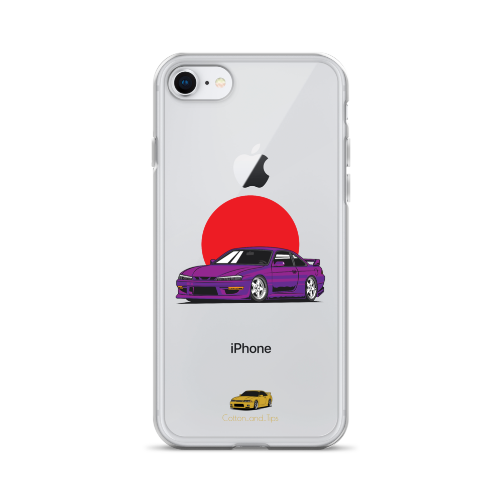 Nissan S15 Cover Purple with Japanese Flag iPhone® 7 - 14 PRO