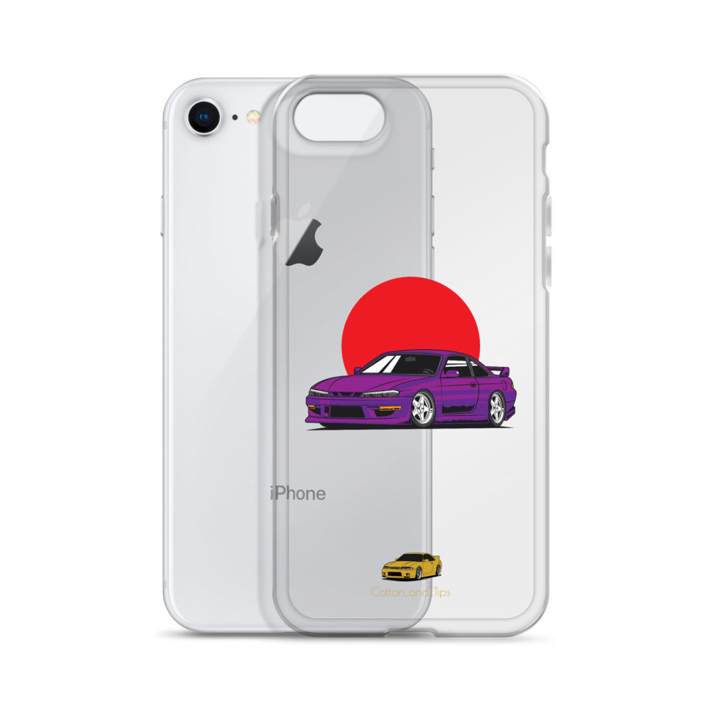 Nissan S15 Cover Purple with Japanese Flag iPhone® 7 - 14 PRO