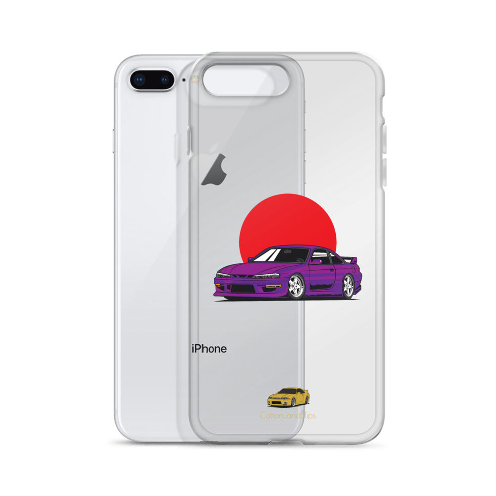 Nissan S15 Cover Purple with Japanese Flag iPhone® 7 - 14 PRO