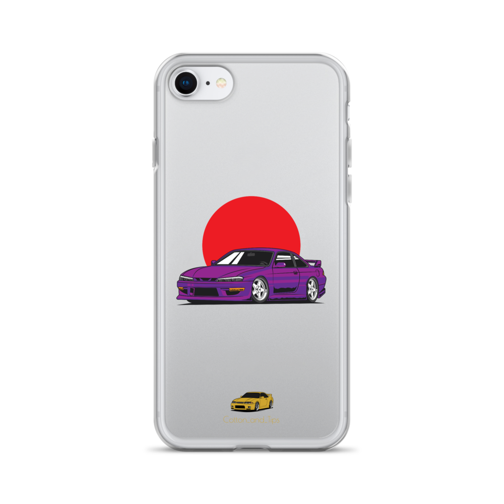 Nissan S15 Cover Purple with Japanese Flag iPhone® 7 - 14 PRO
