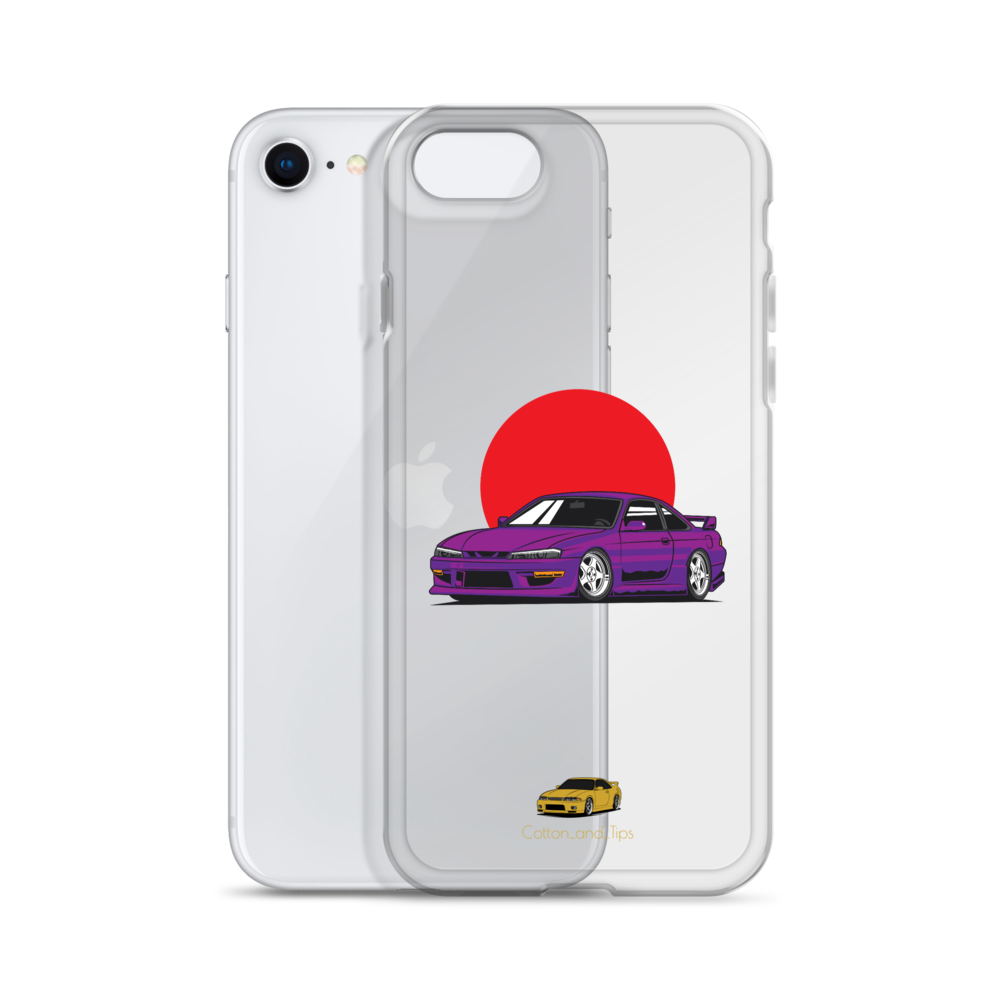 Nissan S15 Cover Purple with Japanese Flag iPhone® 7 - 14 PRO