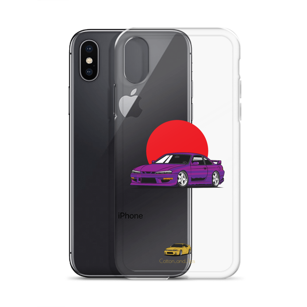 Nissan S15 Cover Purple with Japanese Flag iPhone® 7 - 14 PRO
