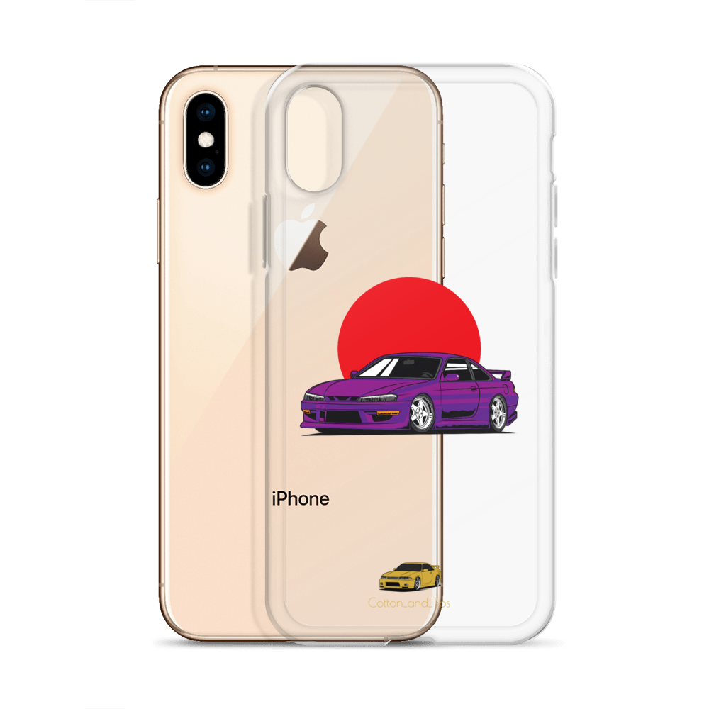 Nissan S15 Cover Purple with Japanese Flag iPhone® 7 - 14 PRO