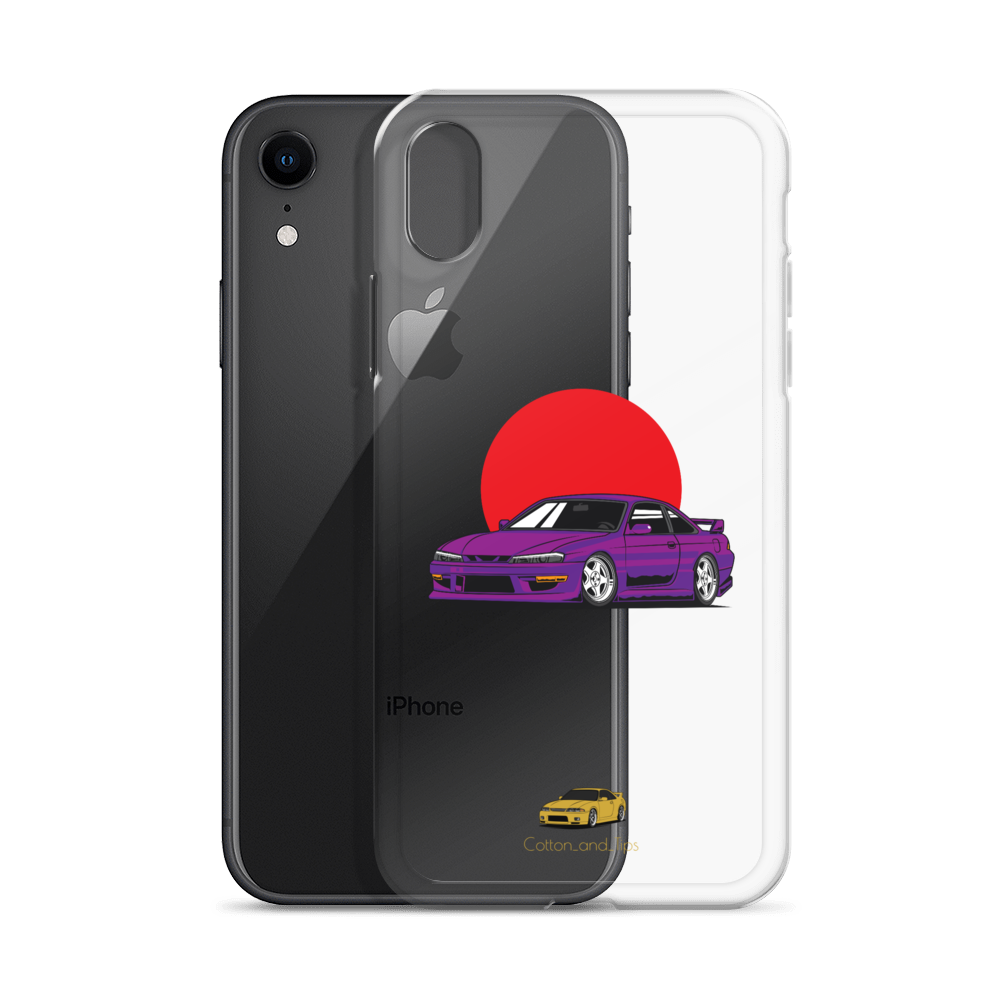 Nissan S15 Cover Purple with Japanese Flag iPhone® 7 - 14 PRO