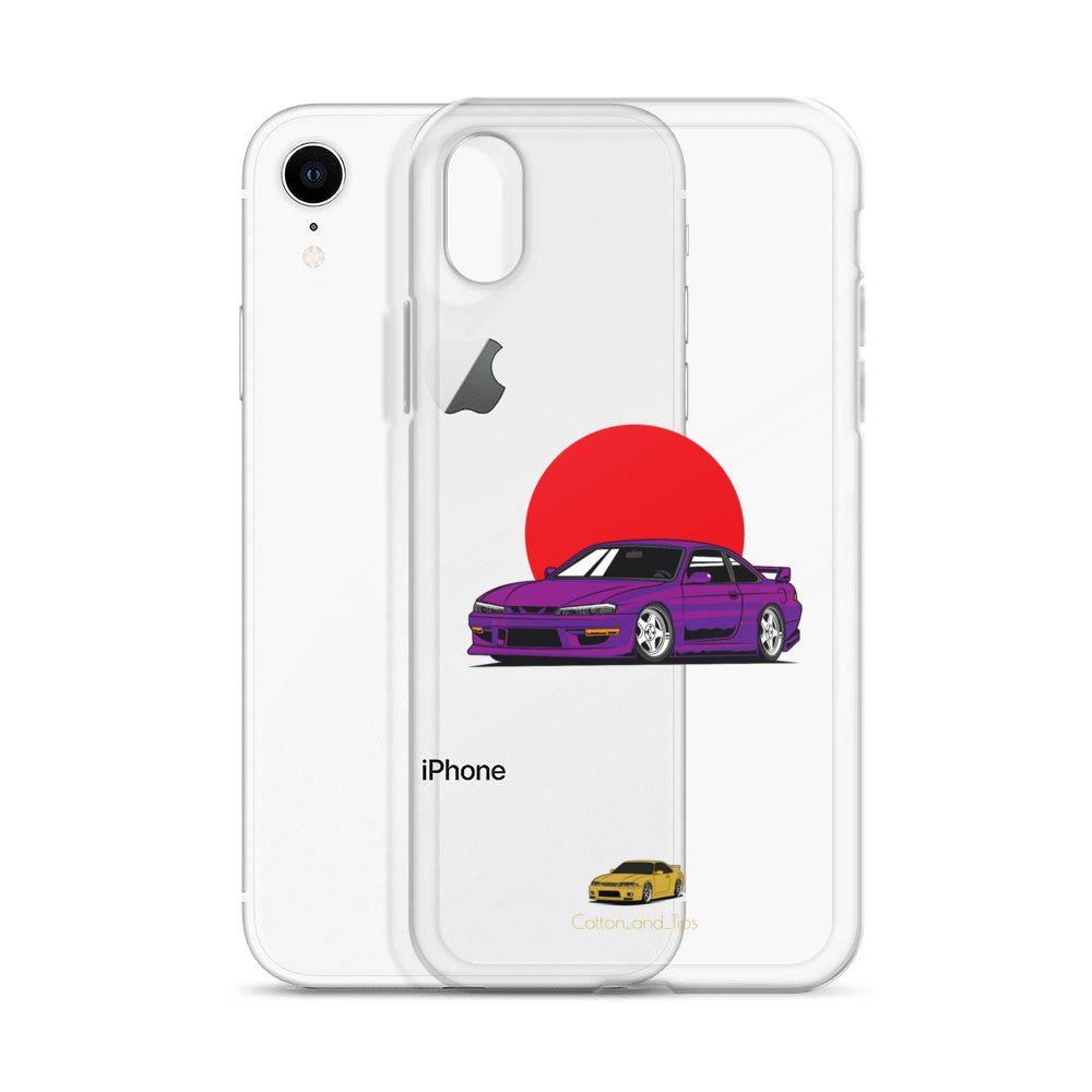 Nissan S15 Cover Purple with Japanese Flag iPhone® 7 - 14 PRO