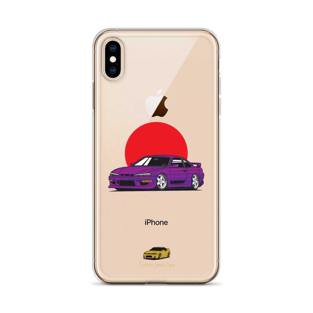 Nissan S15 Cover Purple with Japanese Flag iPhone® 7 - 14 PRO