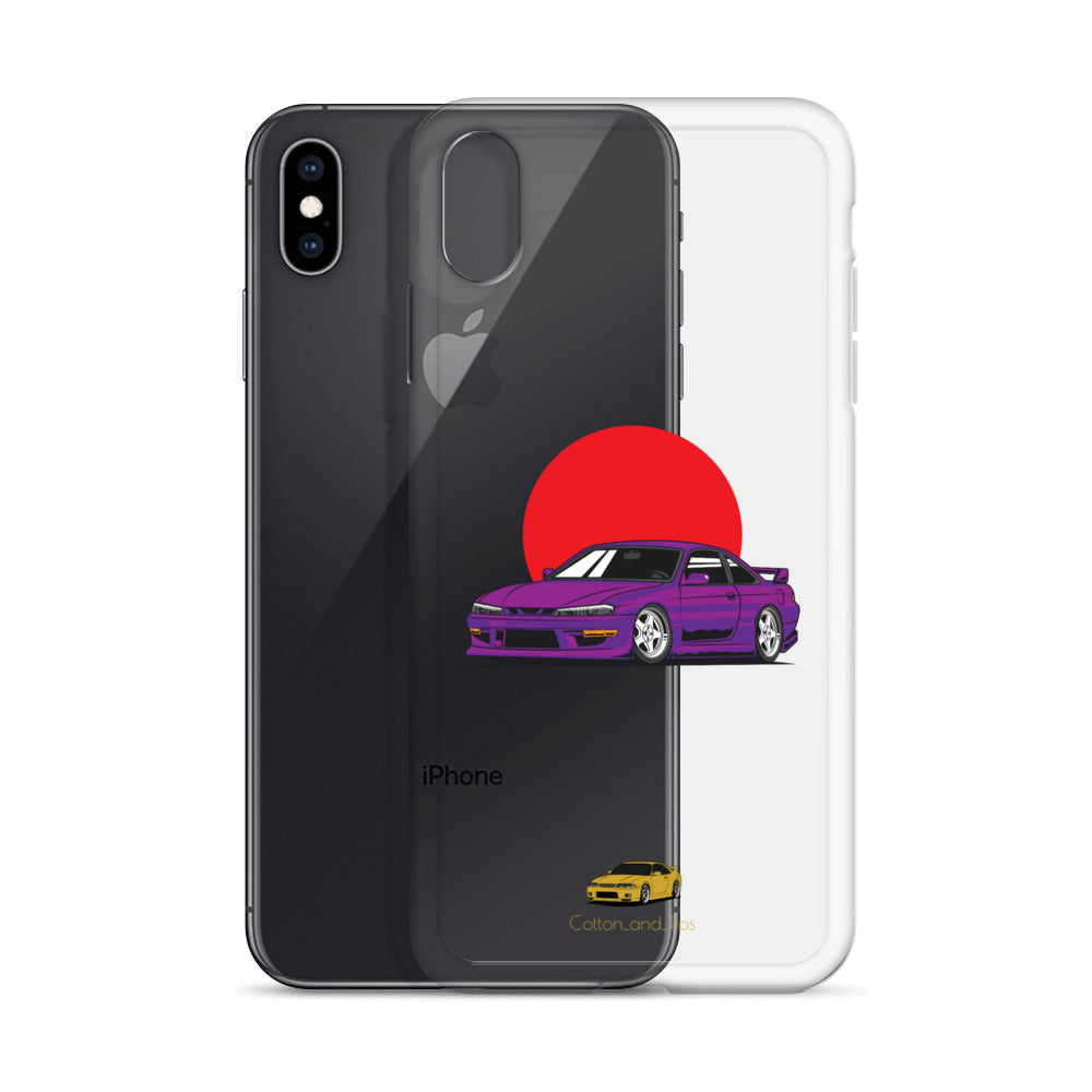 Nissan S15 Cover Purple with Japanese Flag iPhone® 7 - 14 PRO