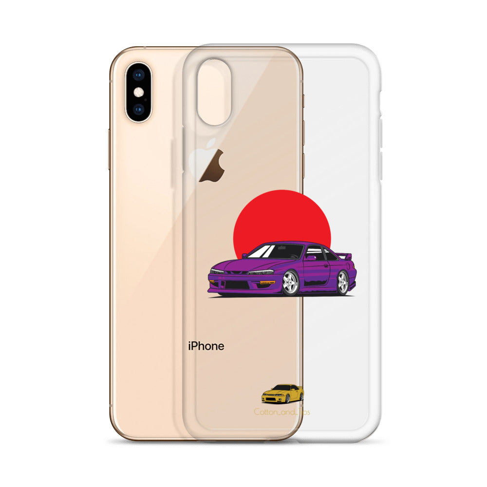 Nissan S15 Cover Purple with Japanese Flag iPhone® 7 - 14 PRO