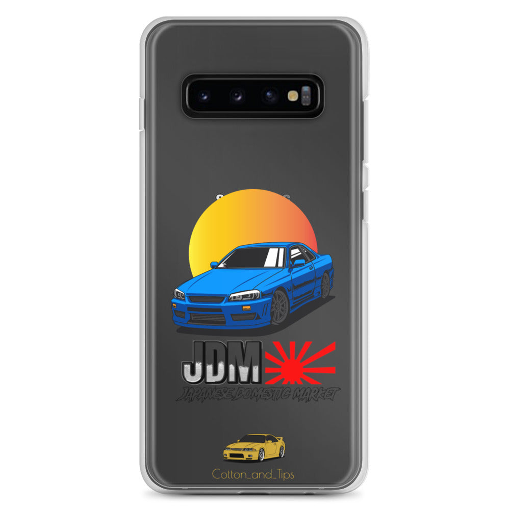 Cover Nissan Skyline R34 Sunset Blue (JDM) Samsung® S10 - S22 Ultra