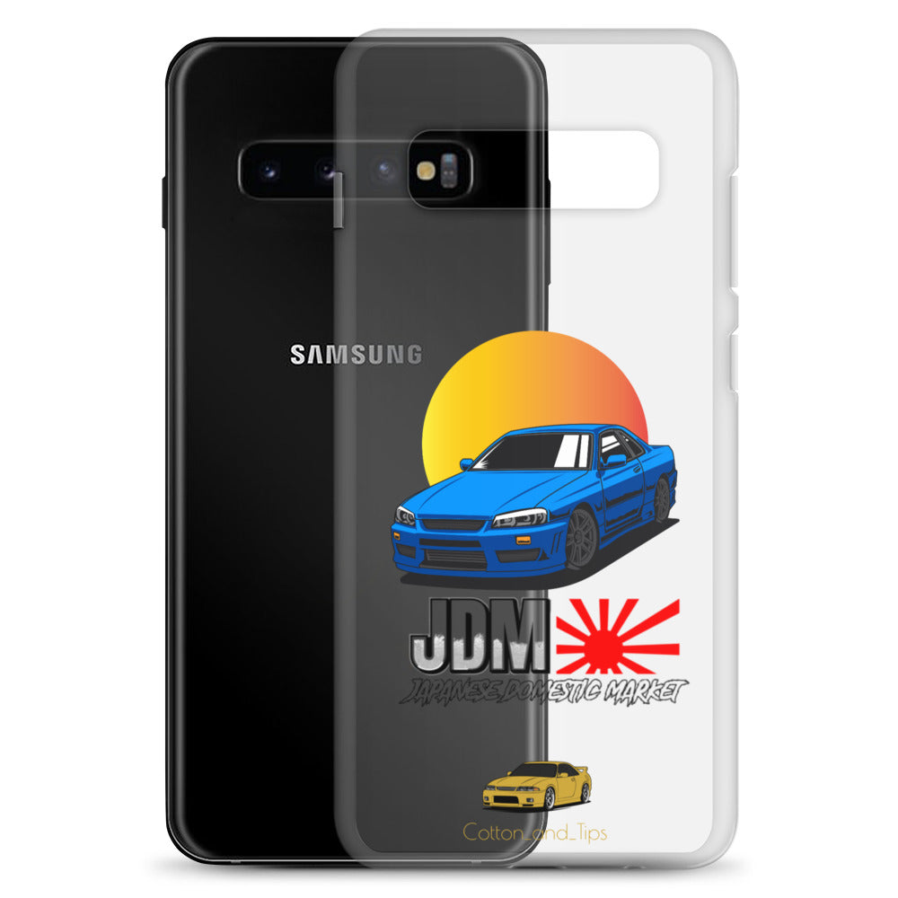 Cover Nissan Skyline R34 Sunset Blue (JDM) Samsung® S10 - S22 Ultra