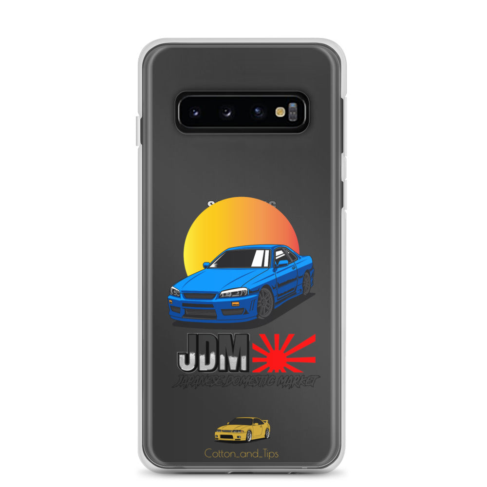 Cover Nissan Skyline R34 Sunset Blue (JDM) Samsung® S10 - S22 Ultra