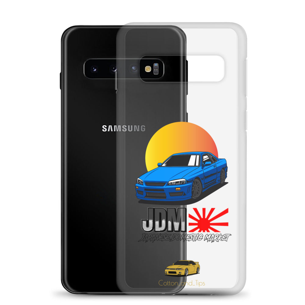 Cover Nissan Skyline R34 Sunset Blue (JDM) Samsung® S10 - S22 Ultra