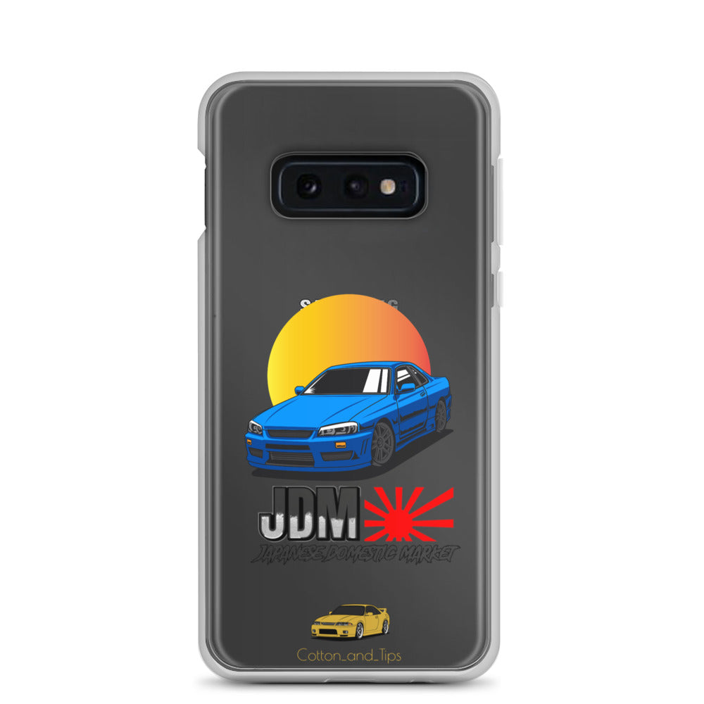 Cover Nissan Skyline R34 Sunset Blue (JDM) Samsung® S10 - S22 Ultra
