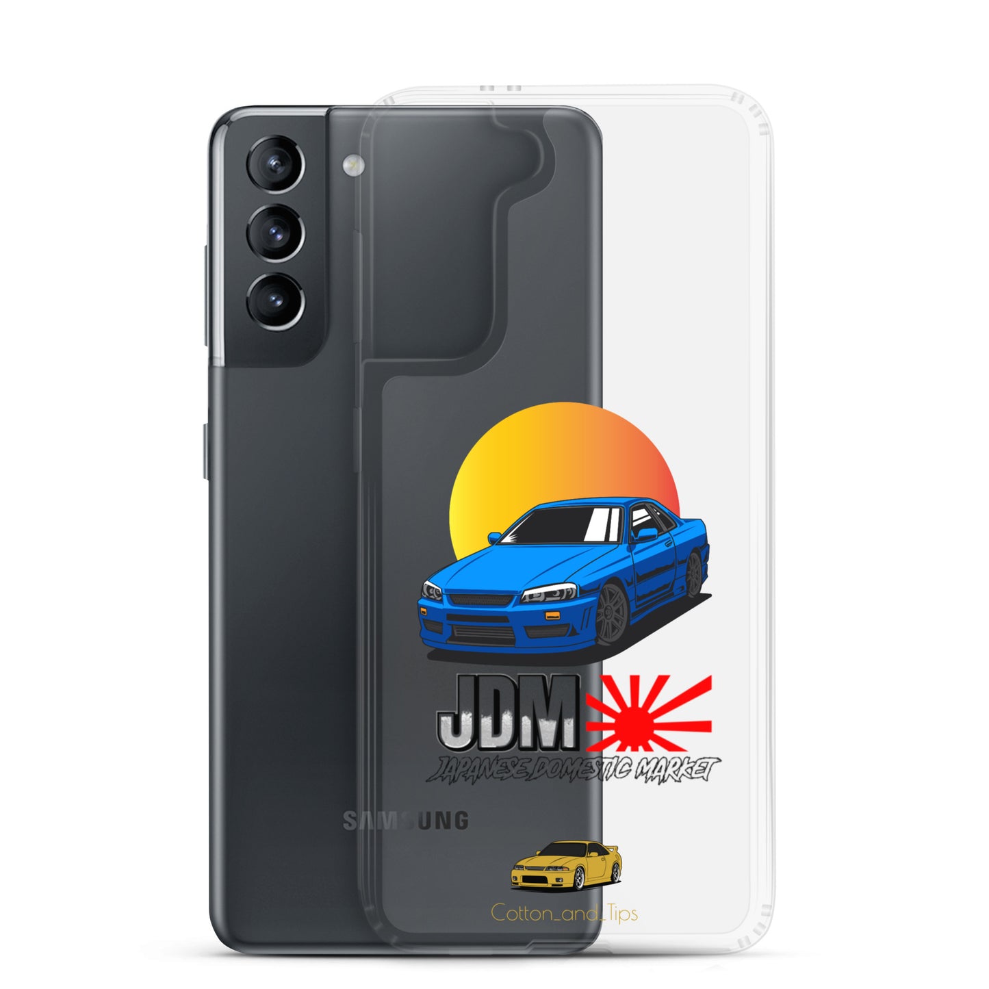Cover Nissan Skyline R34 Sunset Blue (JDM) Samsung® S10 - S22 Ultra