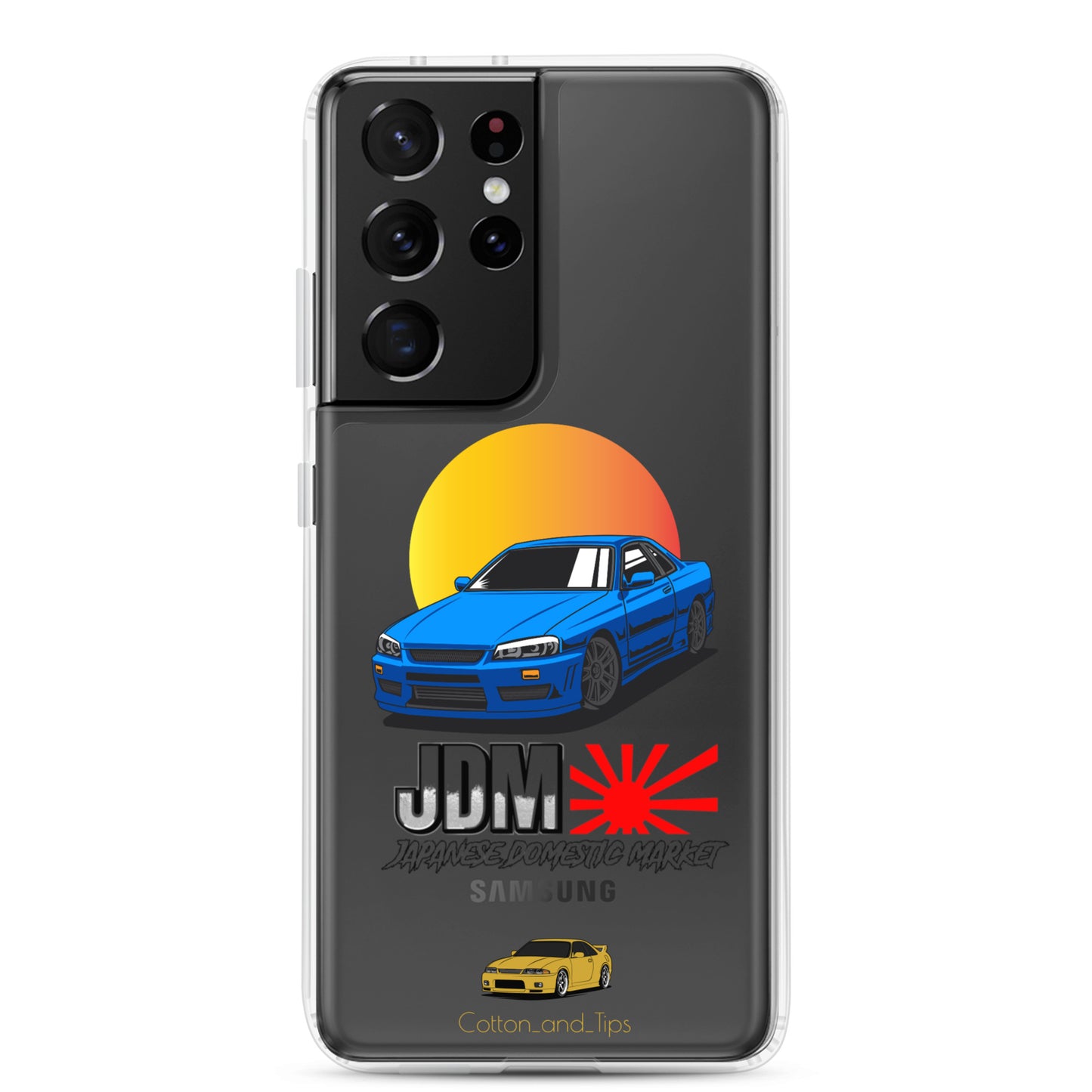 Cover Nissan Skyline R34 Sunset Blue (JDM) Samsung® S10 - S22 Ultra