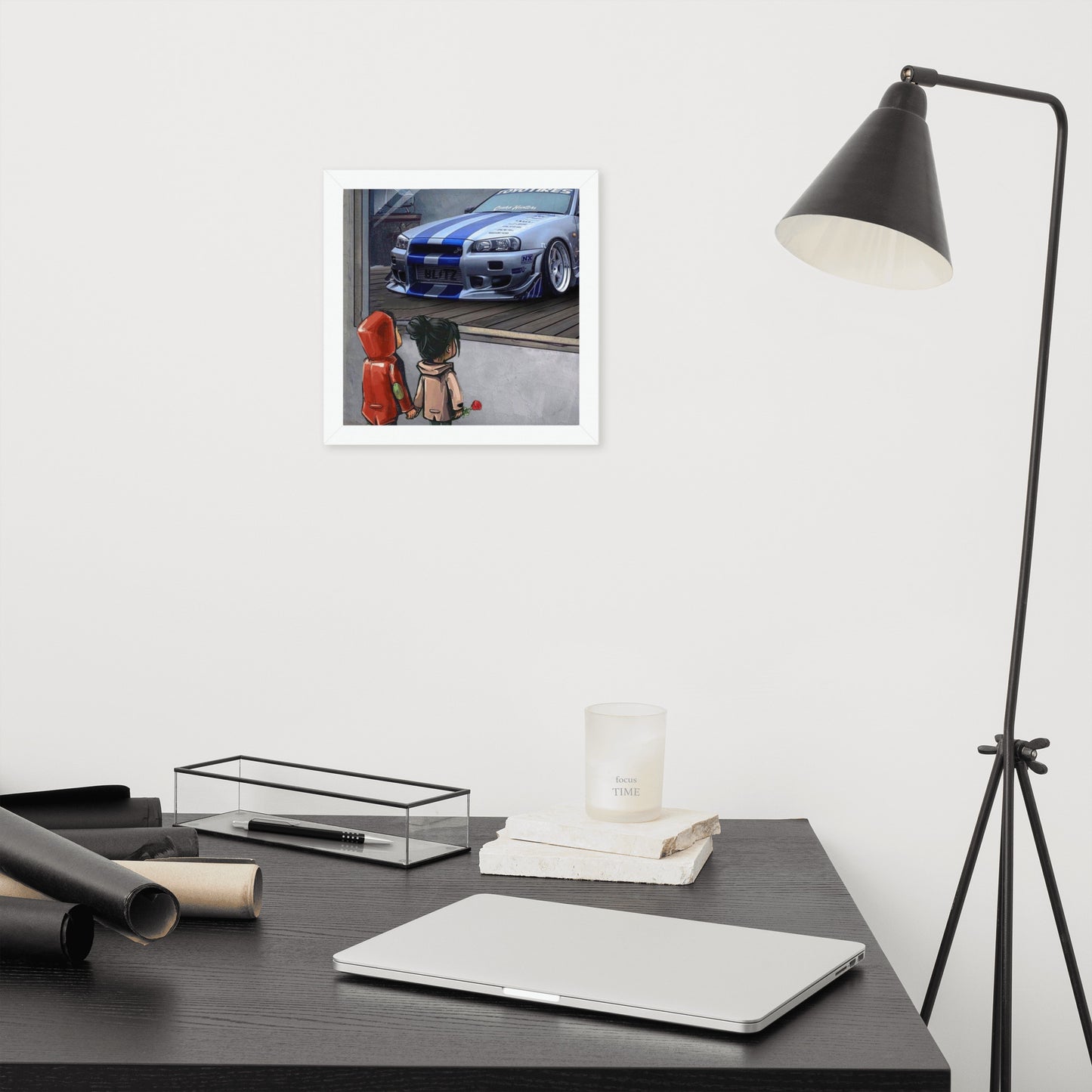 Framed Poster Nissan Skyline GTR R34 F&F Children