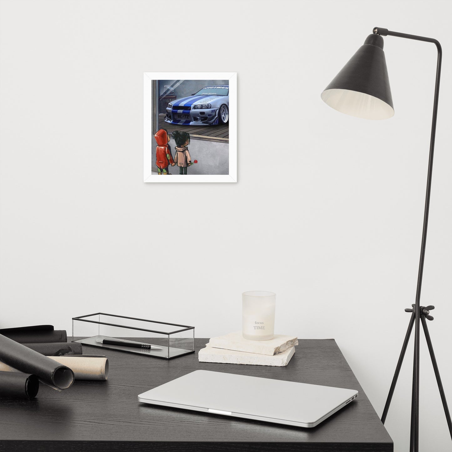 Framed Poster Nissan Skyline GTR R34 F&F Children