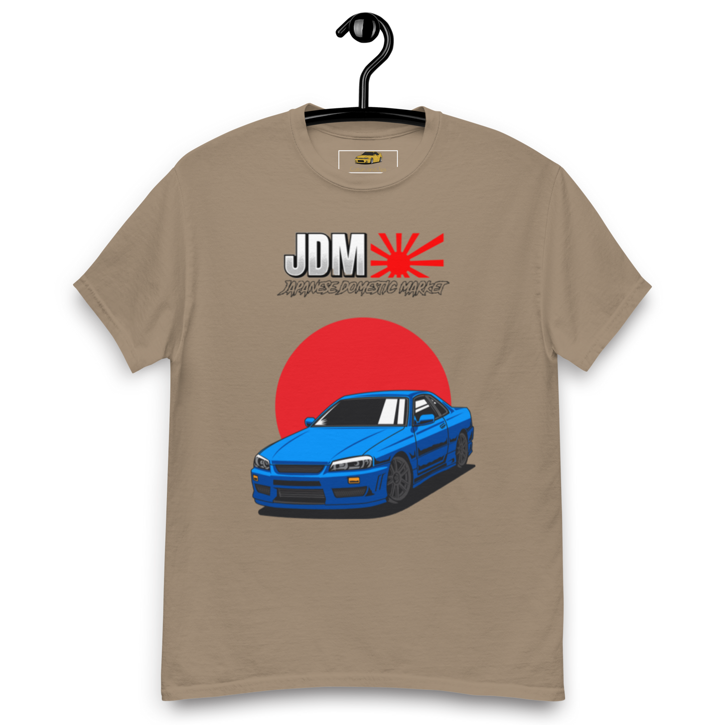 Blue GT-R R34 Skyline Japanise Flag T-Shirt (JDM)