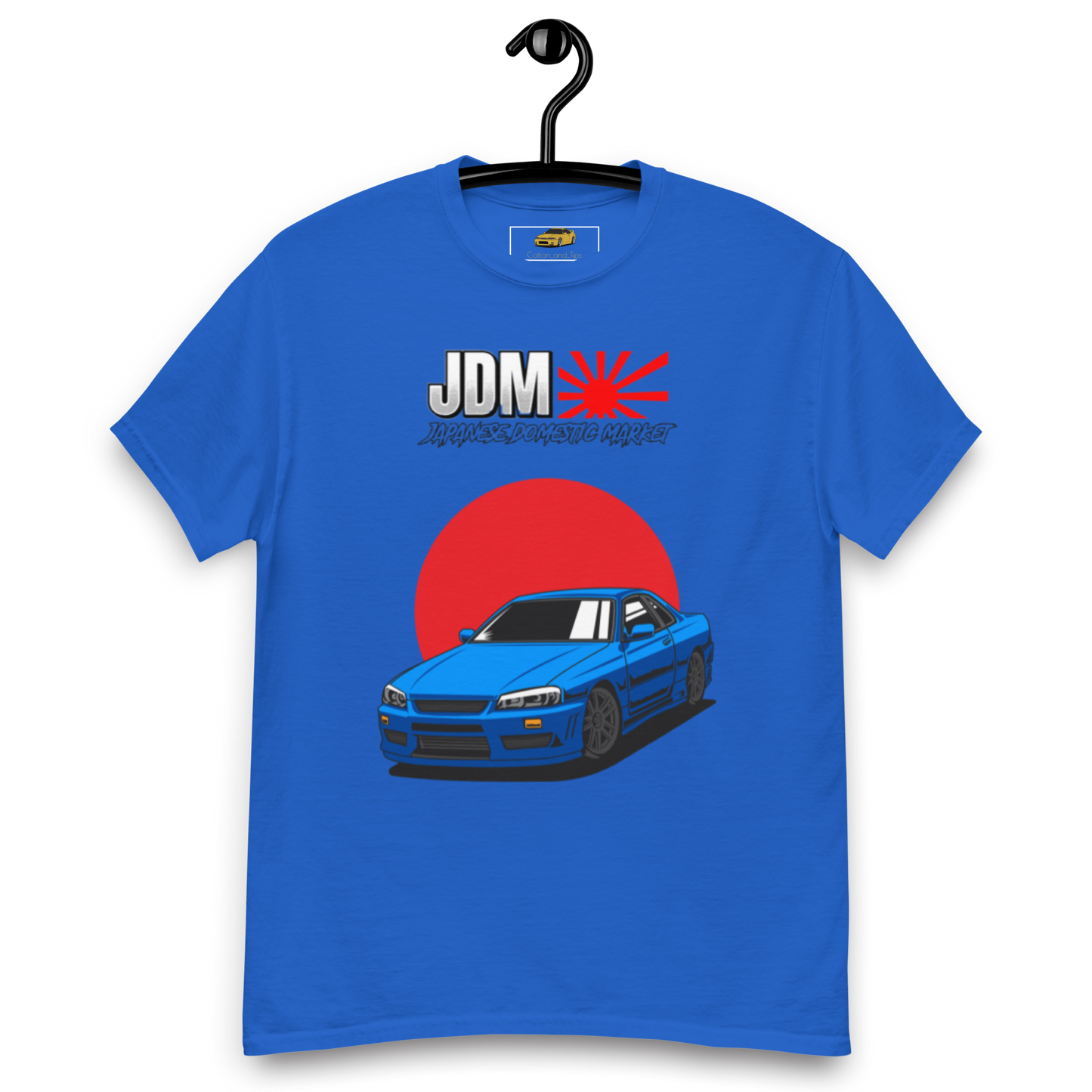 Blue GT-R R34 Skyline Japanise Flag T-Shirt (JDM)