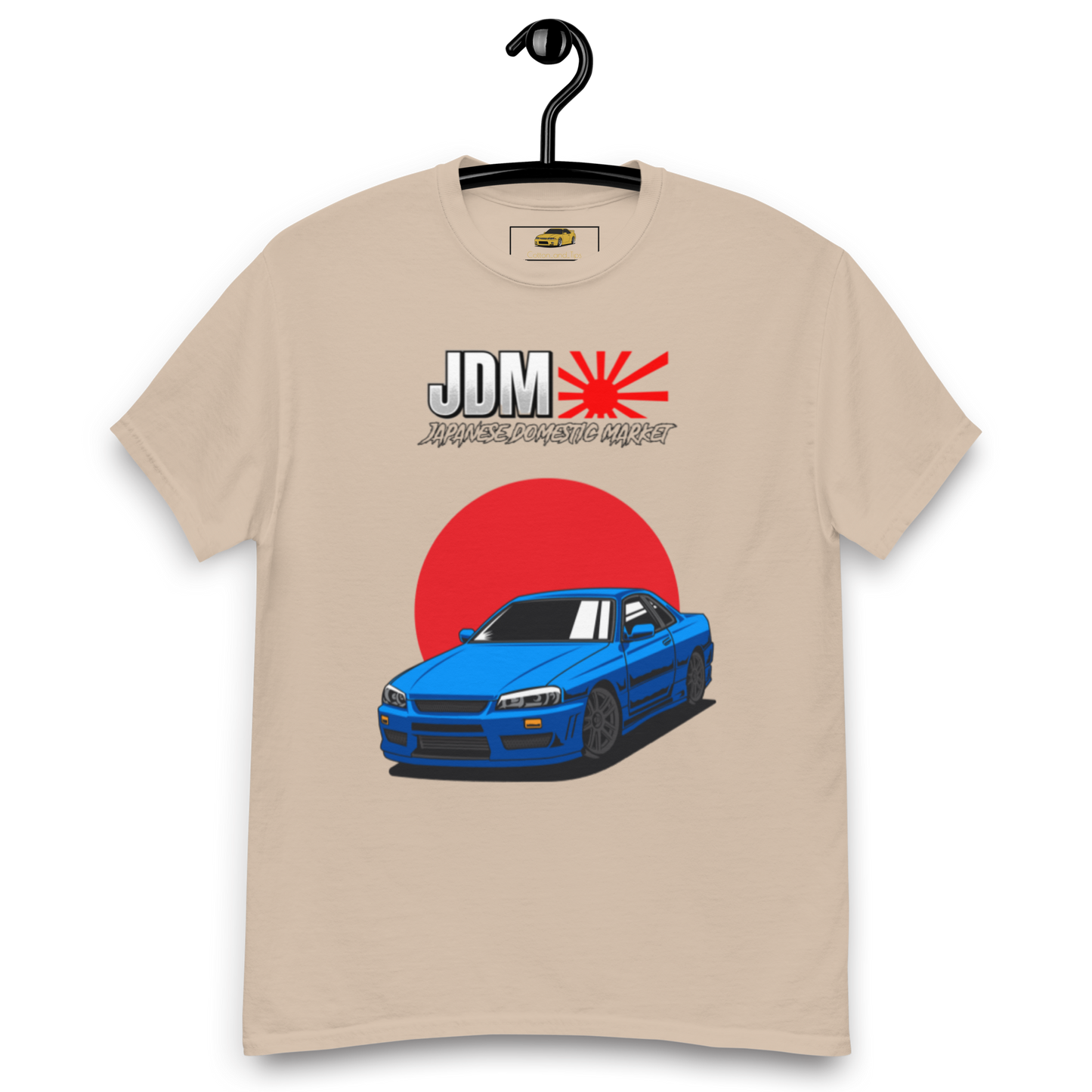 Blue GT-R R34 Skyline Japanise Flag T-Shirt (JDM)
